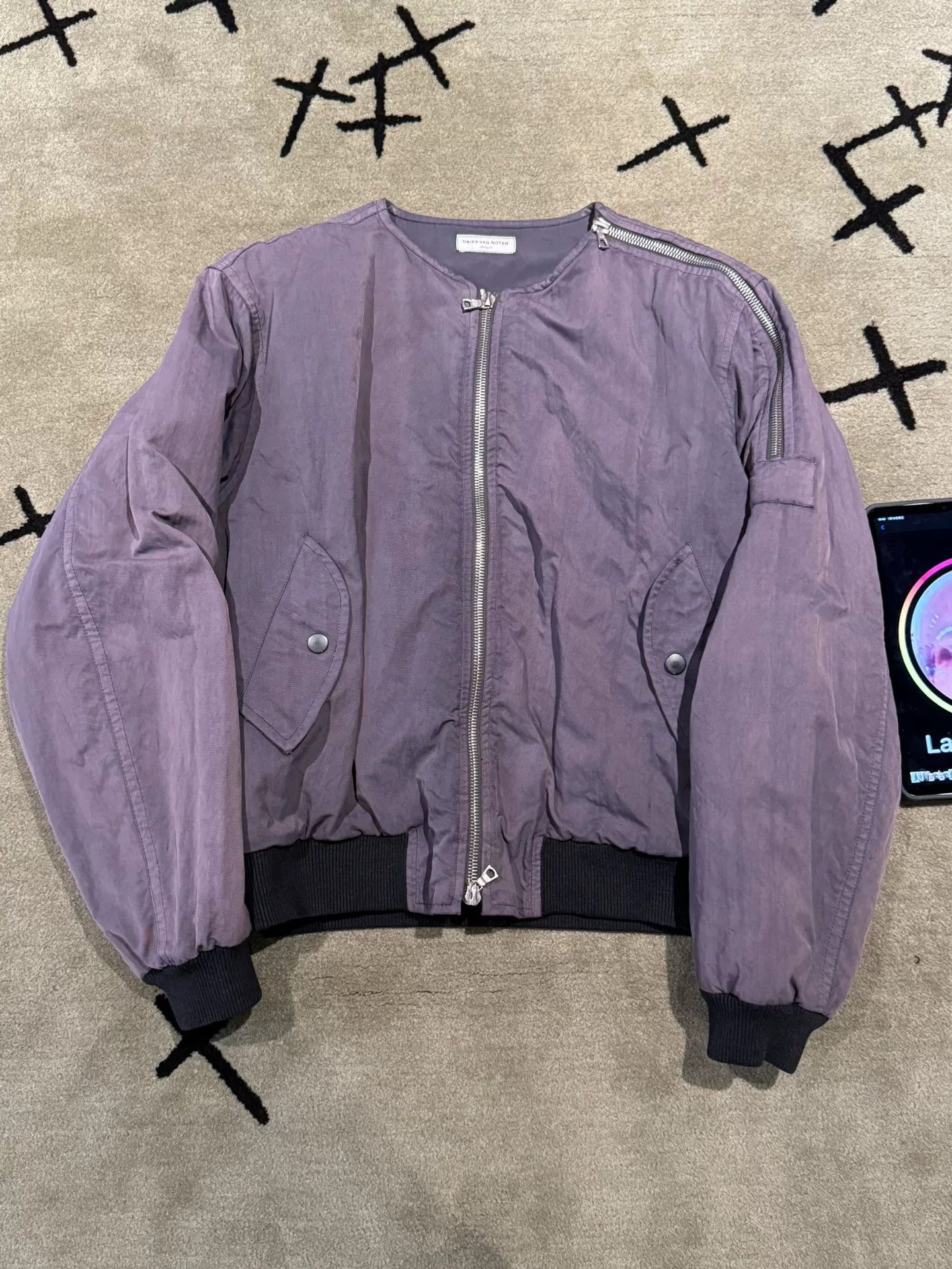 Dries Van Noten drapes van noten bomber jacket with reflective detailing Size US M / EU 48-50 / 2 - 3 Thumbnail