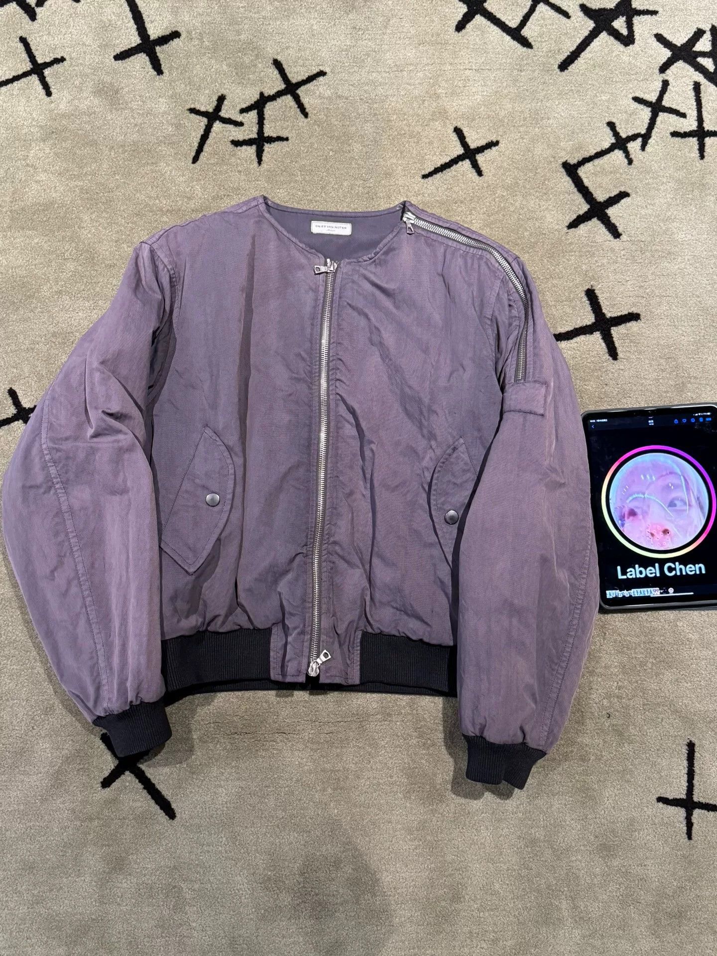 Dries Van Noten drapes van noten bomber jacket with reflective detailing Size US M / EU 48-50 / 2 - 2 Thumbnail