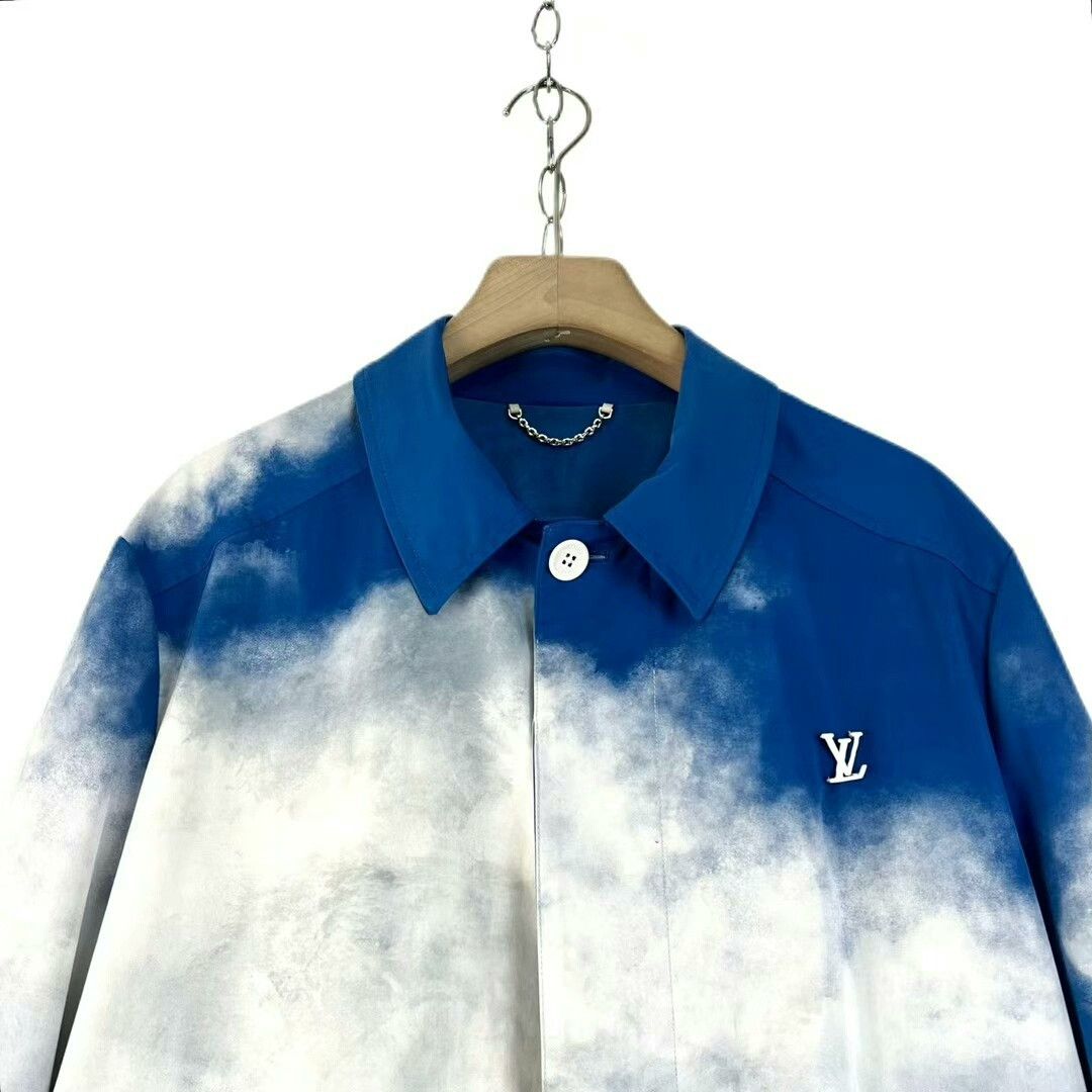 Louis Vuitton Louis Vuitton Blue Sky Cloud Coat Size L / US 10 / IT 46 - 3 Thumbnail