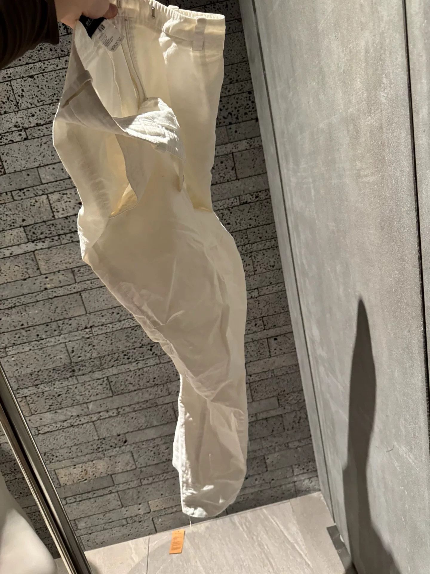 Ann Demeulemeester unique white pleated denim trousers Size US 31 - 8 Thumbnail