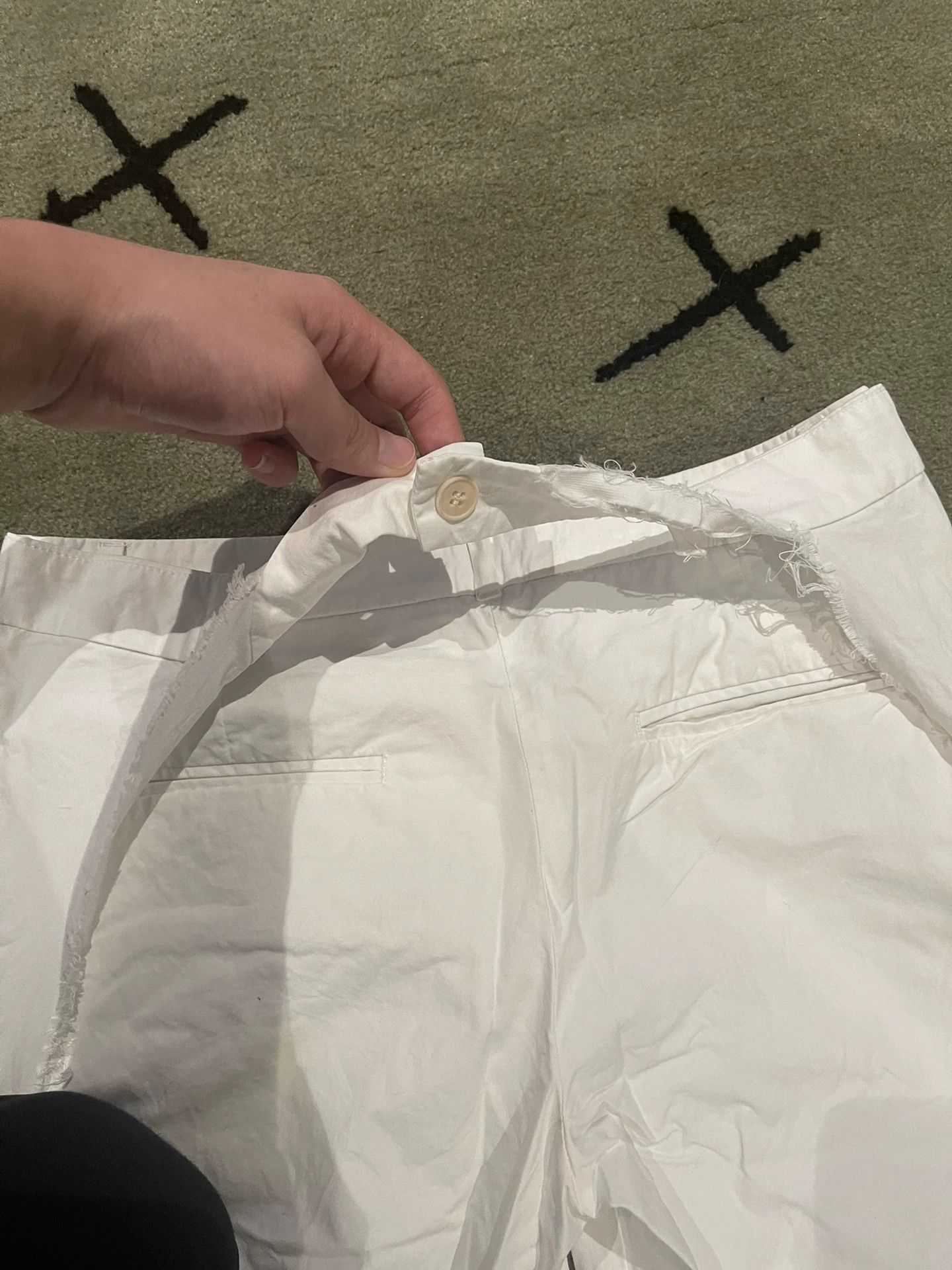 Hussein Chalayan unique distressed white adjustable pants Size US 38 / EU 54 - 4 Thumbnail