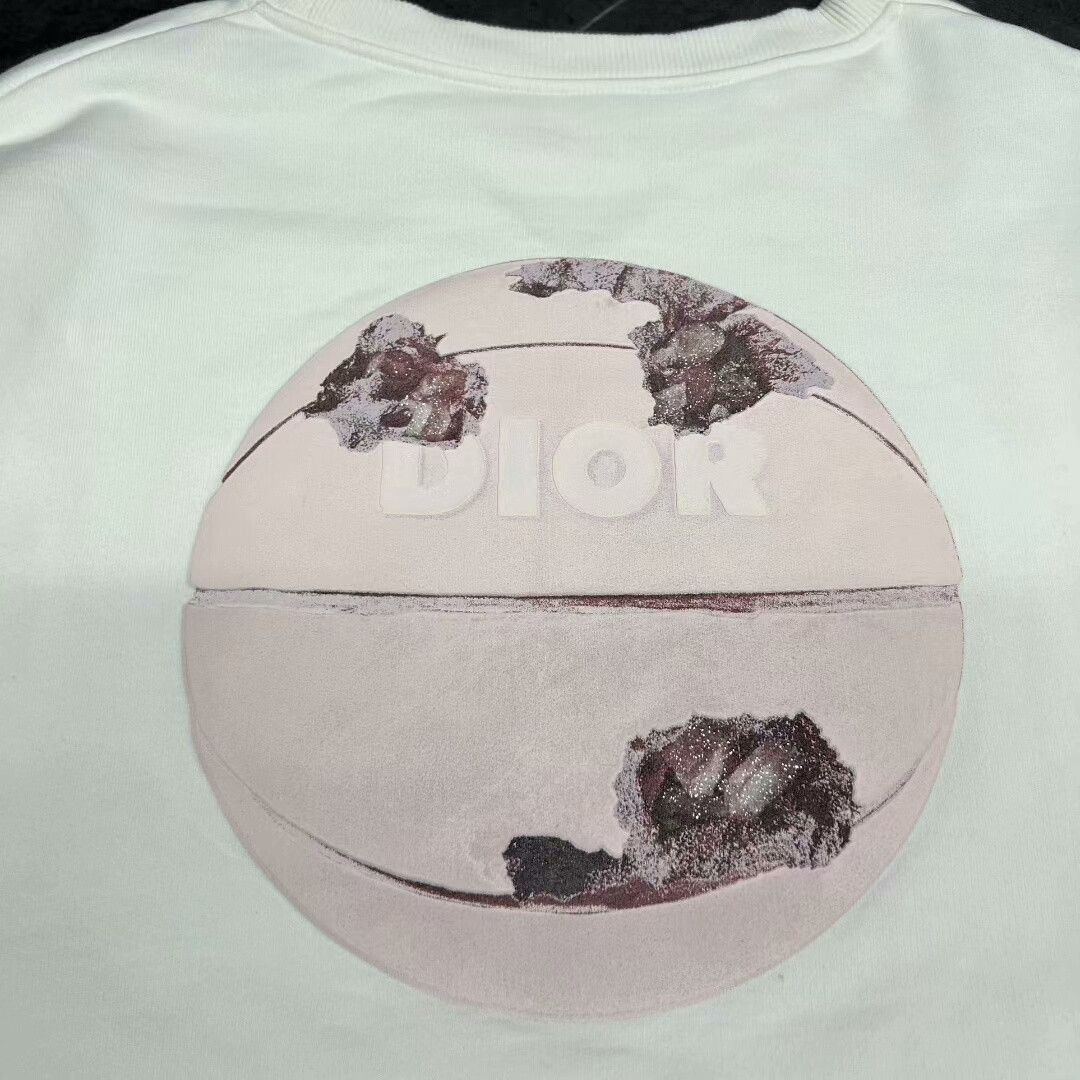 Dior dior artist collaboration distressed basketball sweatshirt Size US XXL / EU 58 / 5 - 4 Thumbnail