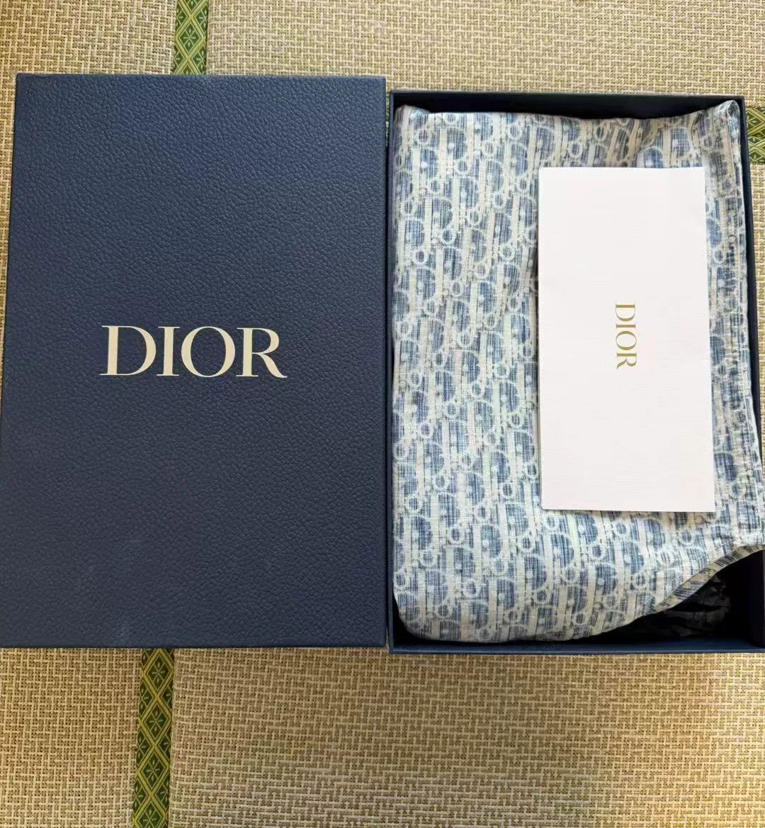 Dior Dior Blue and White Logo Denim Shirt Size US M / EU 48-50 / 2 - 6 Thumbnail