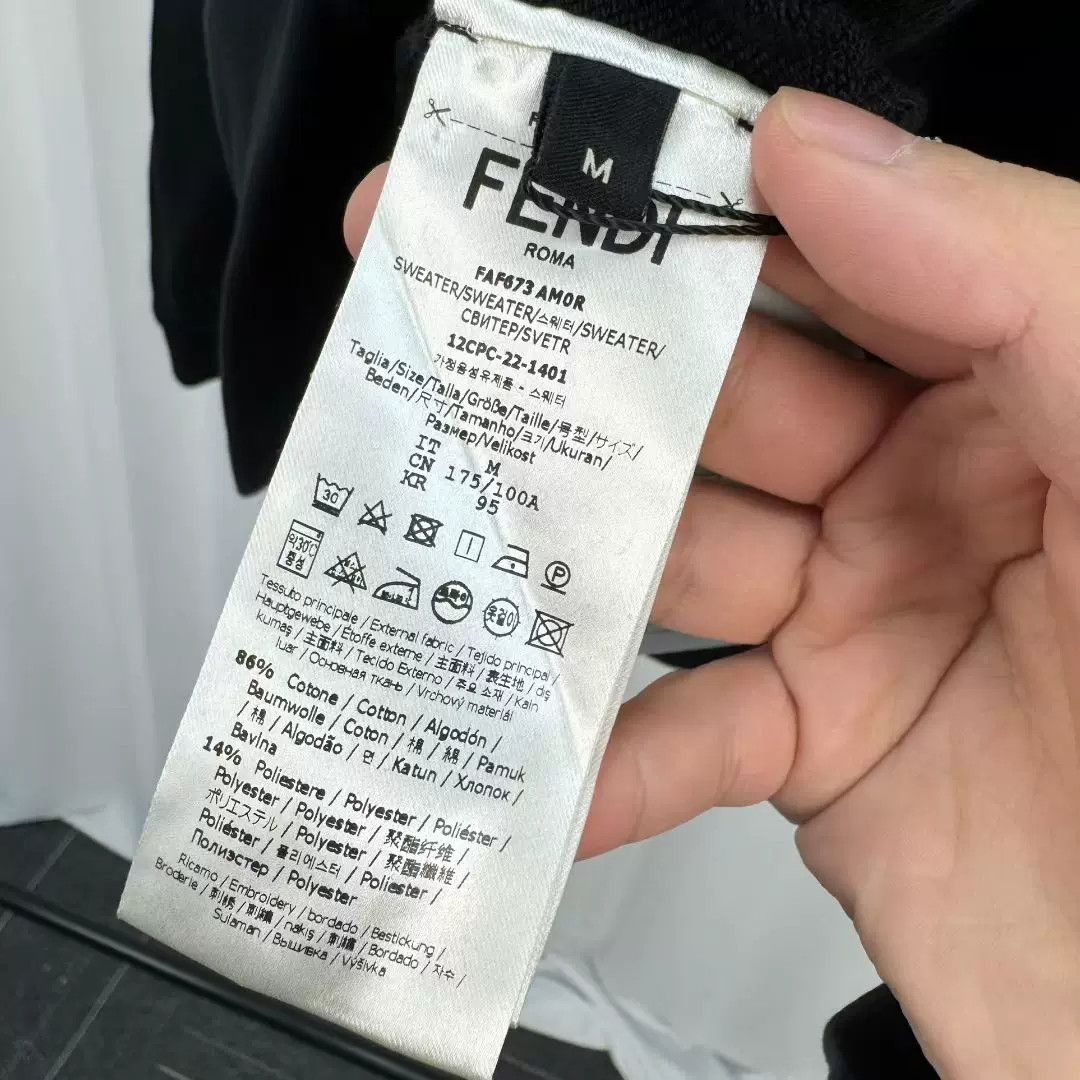Fendi Fendi Arm Embroidered Letter Sweatshirt Size M Size M / US 6-8 / IT 42-44 - 5 Thumbnail