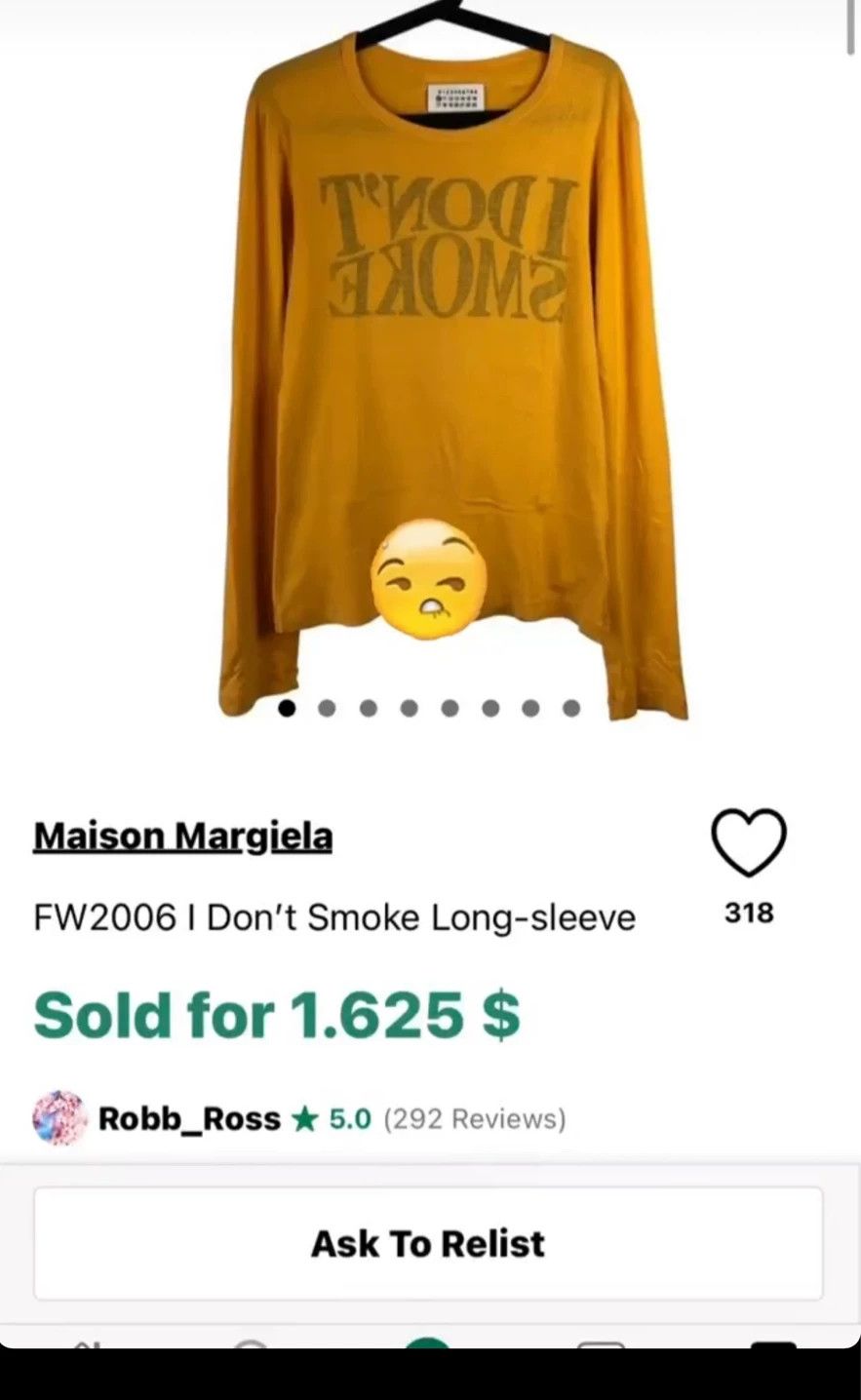 Maison Margiela martin margiela long sleeve fitted top Size US L / EU 52-54 / 3 - 9 Thumbnail