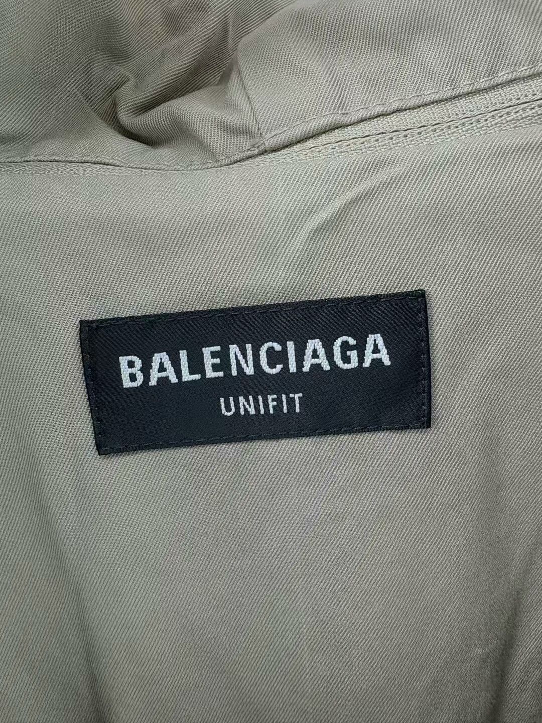 Balenciaga balenciaga khaki oversized hooded coat Size US L / EU 52-54 / 3 - 4 Thumbnail
