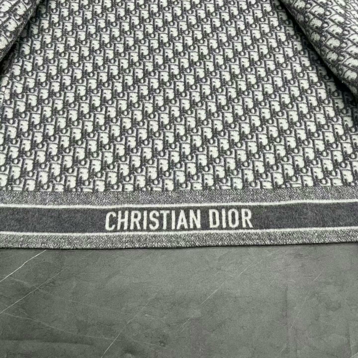 Dior dior wool blend coat with logo print Size S / US 4 / IT 40 - 4 Thumbnail