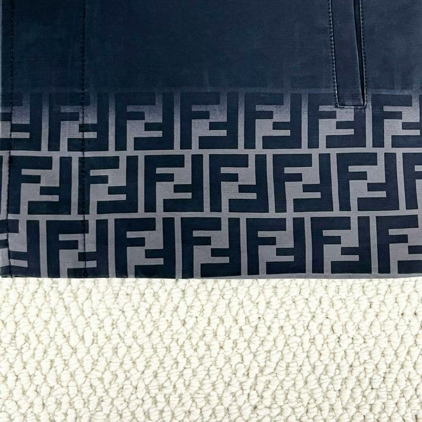 Fendi Fendi Black Gray Gradient Patterned Jacket Size US L / EU 52-54 / 3 - 5 Thumbnail