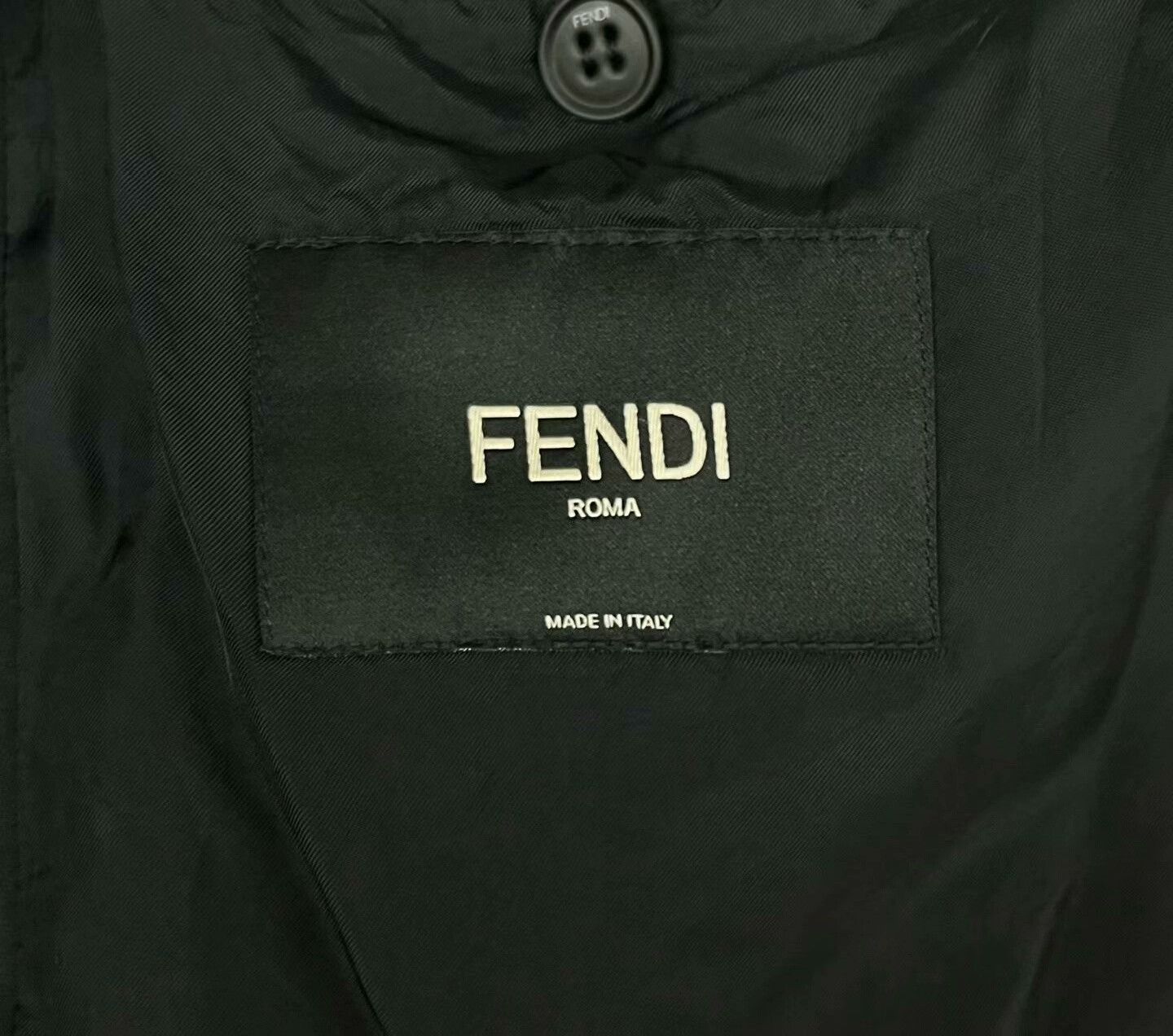 Fendi Fendi Black Gray Gradient Patterned Jacket Size US L / EU 52-54 / 3 - 4 Thumbnail