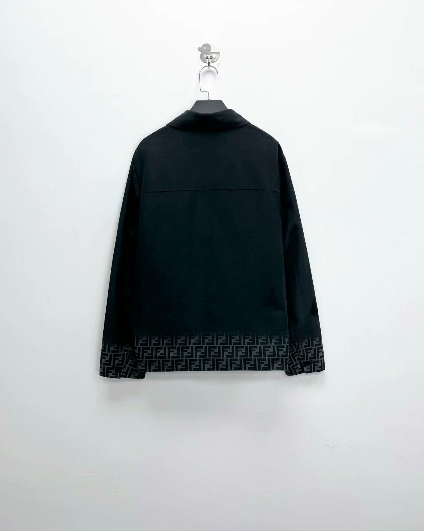 Fendi Fendi Black Gray Gradient Patterned Jacket Size US L / EU 52-54 / 3 - 3 Thumbnail
