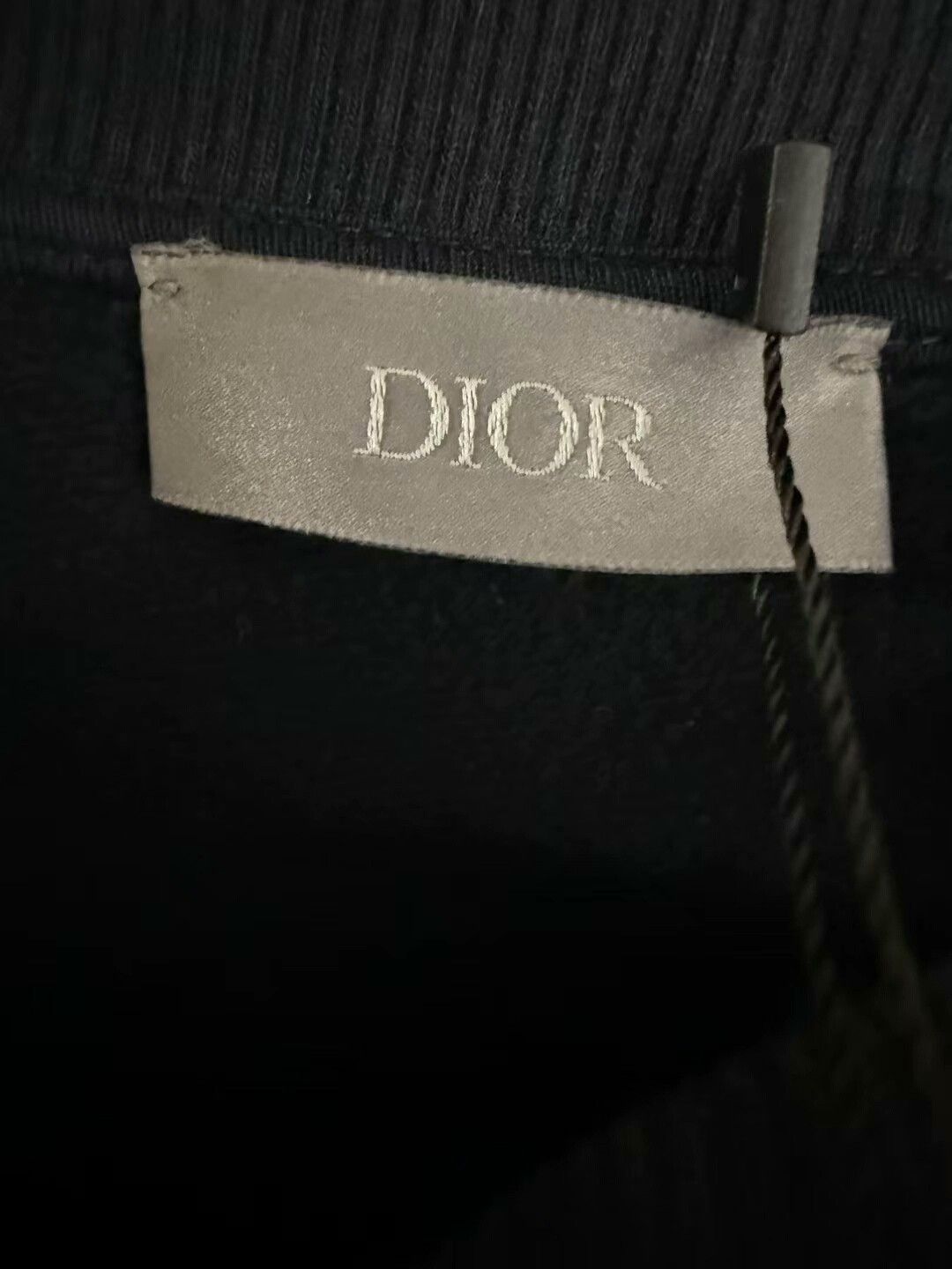 Dior dior black velvet logo sweatshirt medium Size US M / EU 48-50 / 2 - 2 Thumbnail