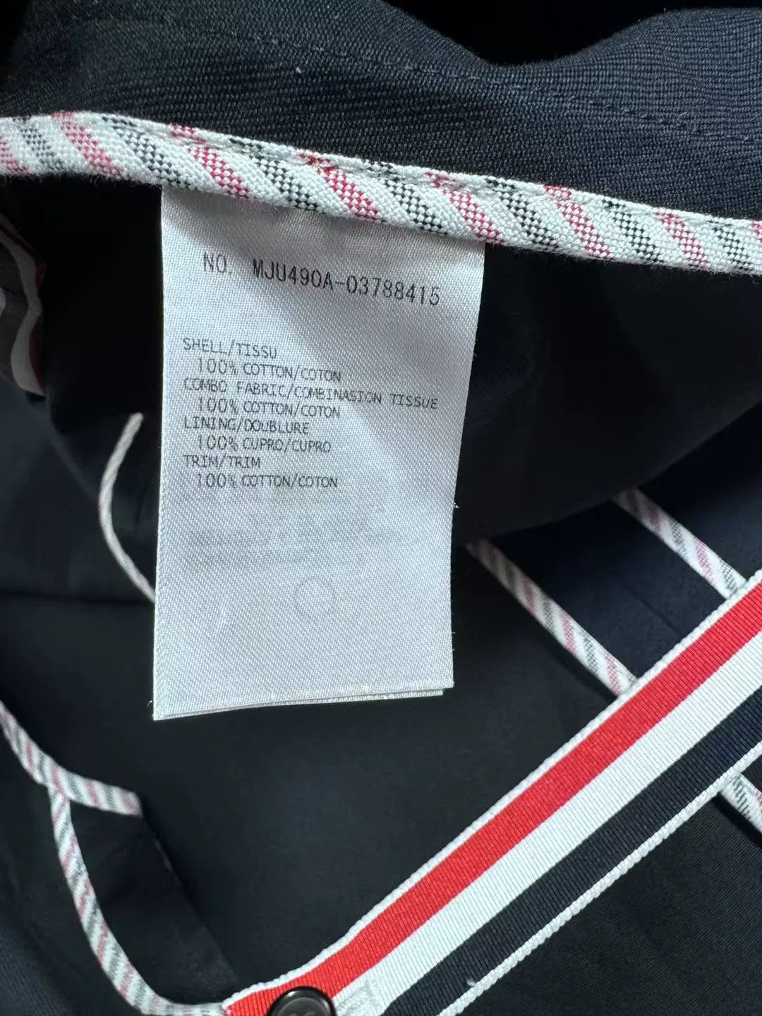 Thom Browne thom browne navy suit with sleeve tag Size US M / EU 48-50 / 2 - 6 Thumbnail