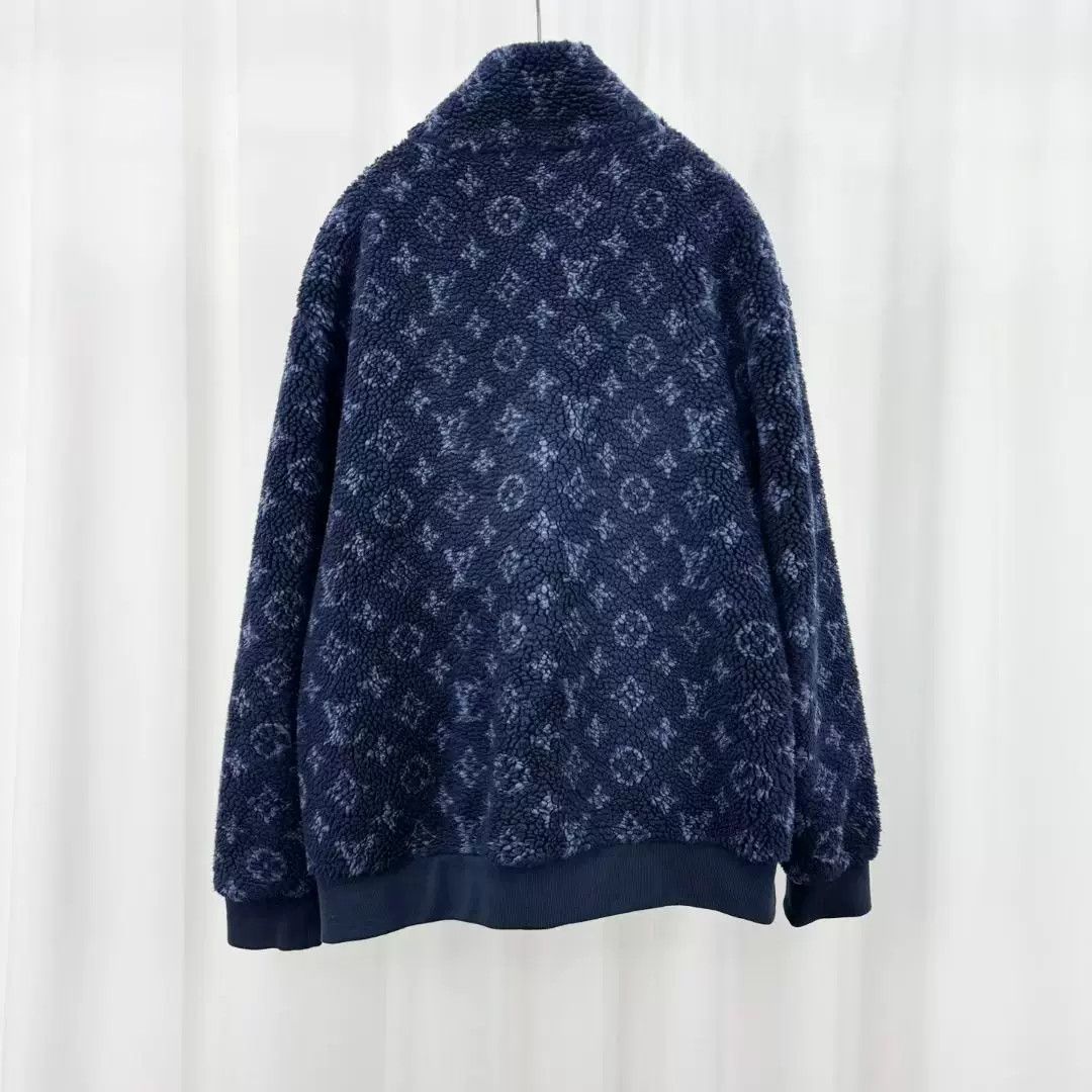 Louis Vuitton navy monogram teddy jacket by louis vuitton Size M / US 6-8 / IT 42-44 - 2 Thumbnail