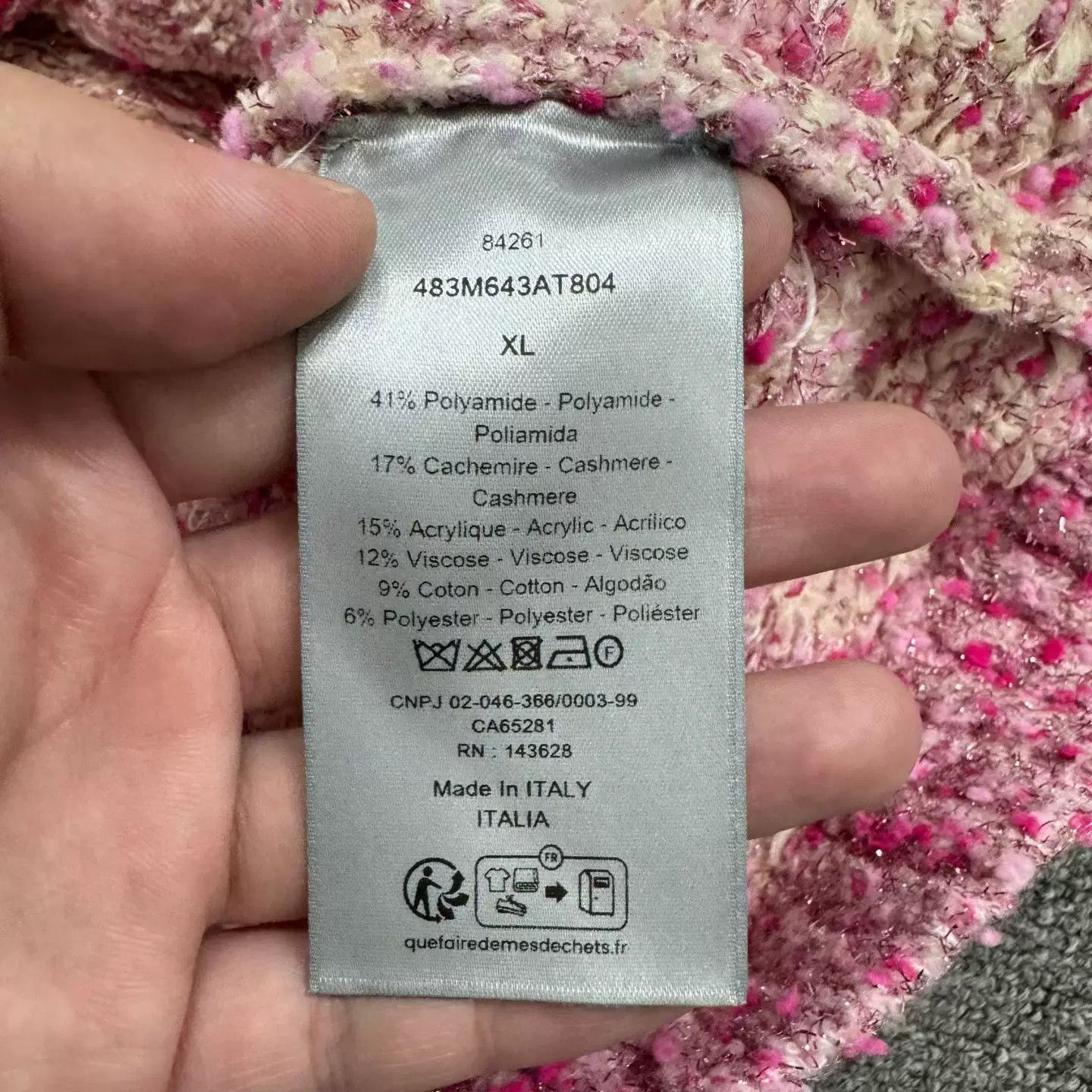 Dior dior pink cashmere sweater Size XL / US 12-14 / IT 48-50 - 4 Thumbnail