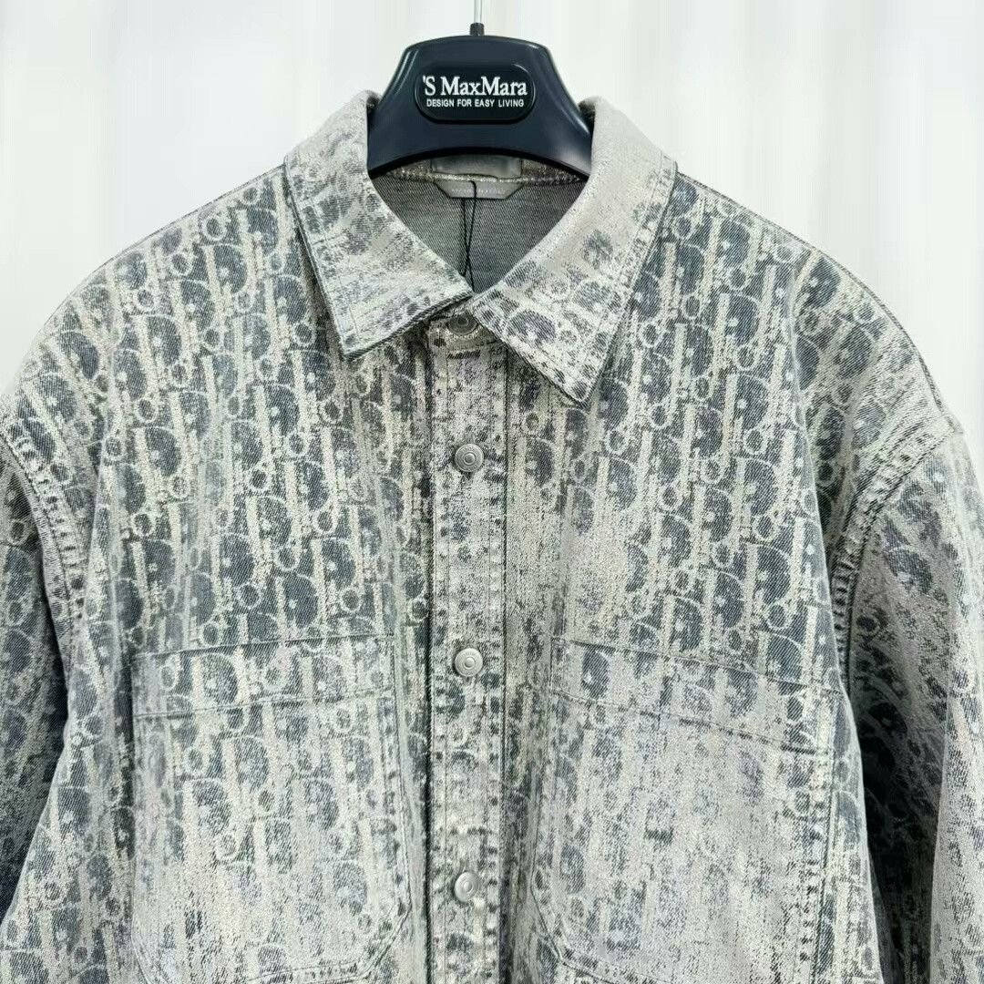 Dior dior shiny printed long shirt jacket Size M / US 6-8 / IT 42-44 - 3 Thumbnail