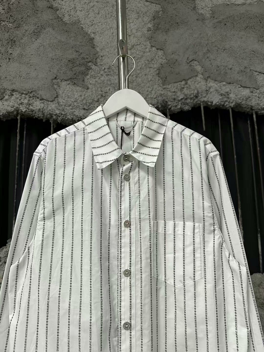 Chrome Hearts chrome hearts striped long sleeve shirt Size US M / EU 48-50 / 2 - 3 Thumbnail