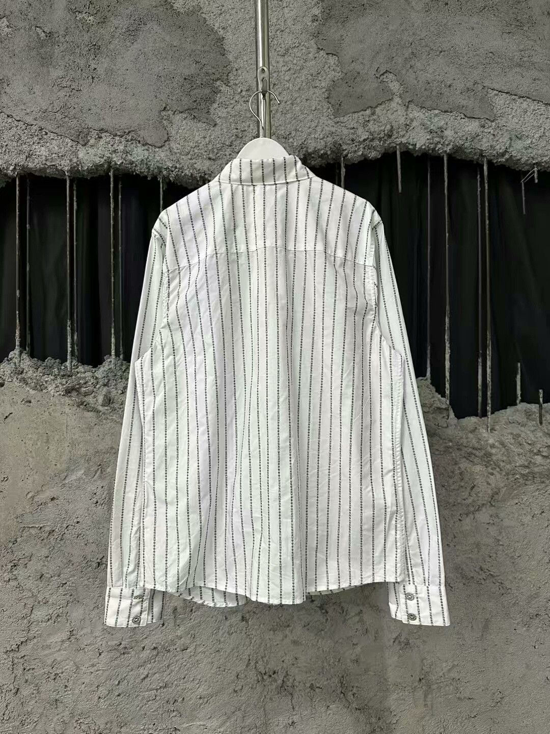 Chrome Hearts chrome hearts striped long sleeve shirt Size US M / EU 48-50 / 2 - 2 Thumbnail