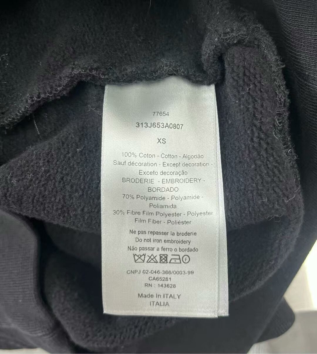 Dior Dior Embroidered Hooded Sweatshirt with Sparkles Size XS / US 0-2 / IT 36-38 - 4 Thumbnail