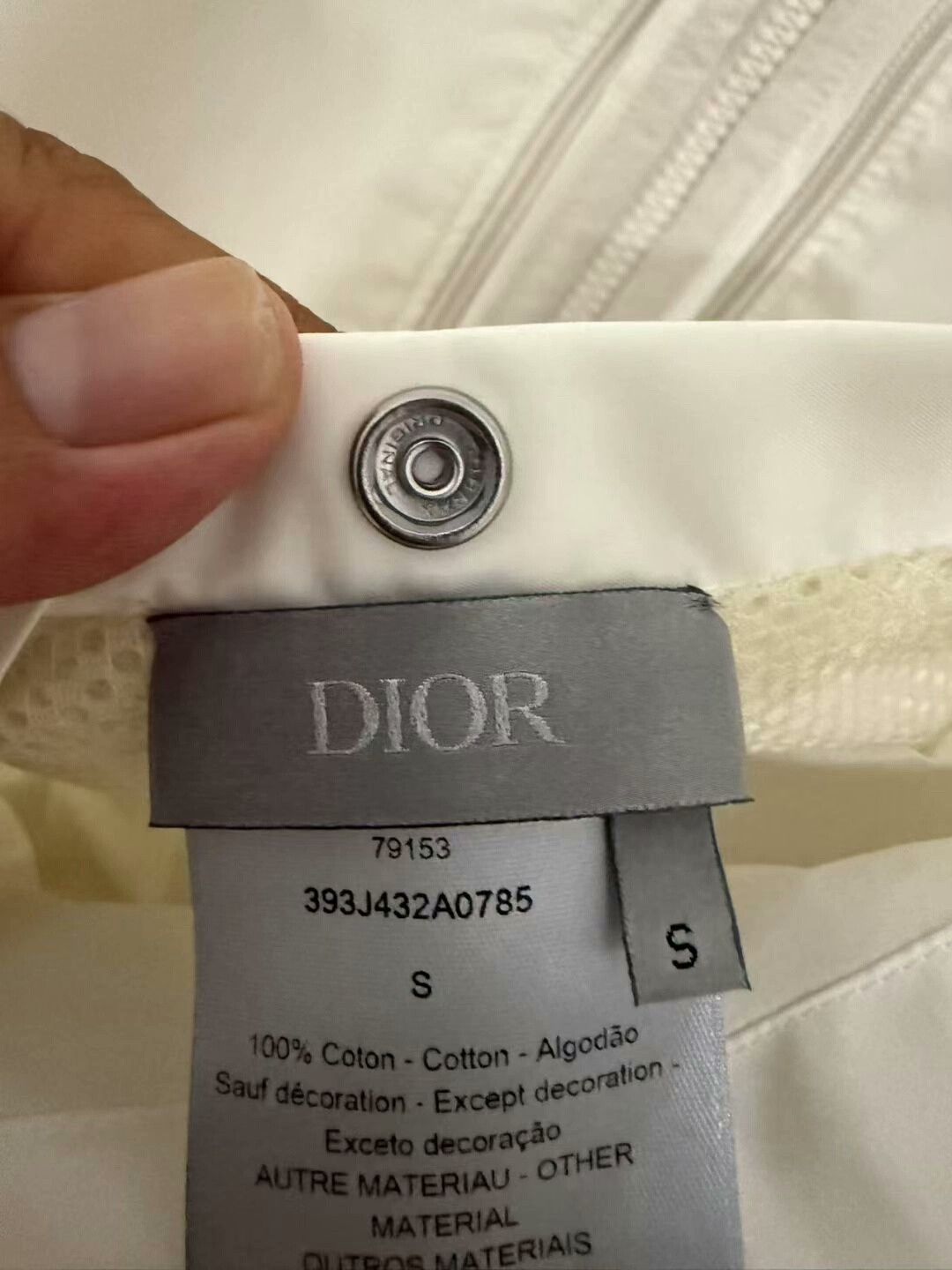 Dior dior cream zip-up reversible cashmere jacket Size US S / EU 44-46 / 1 - 5 Thumbnail