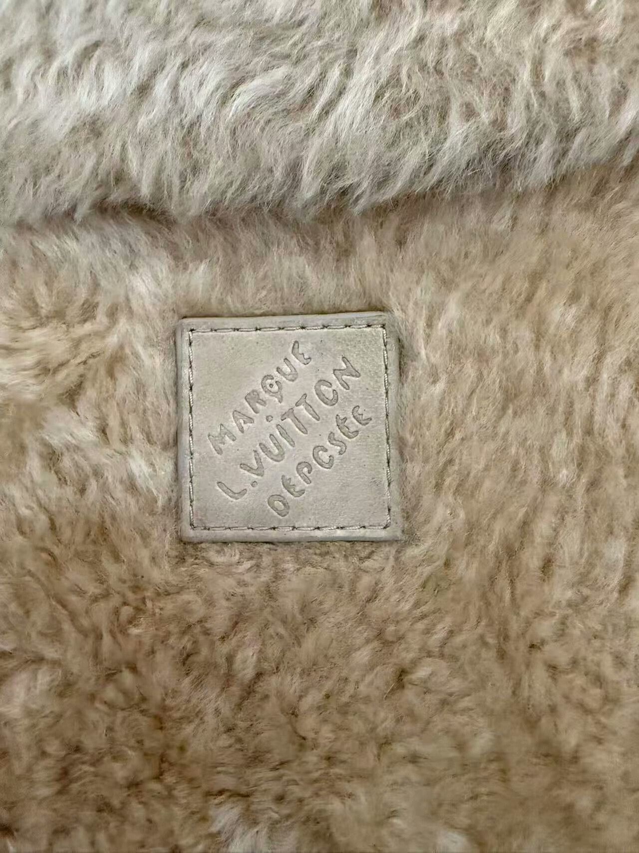 Louis Vuitton louis vuitton beige lamb wool jacket Size US XL / EU 56 / 4 - 4 Thumbnail