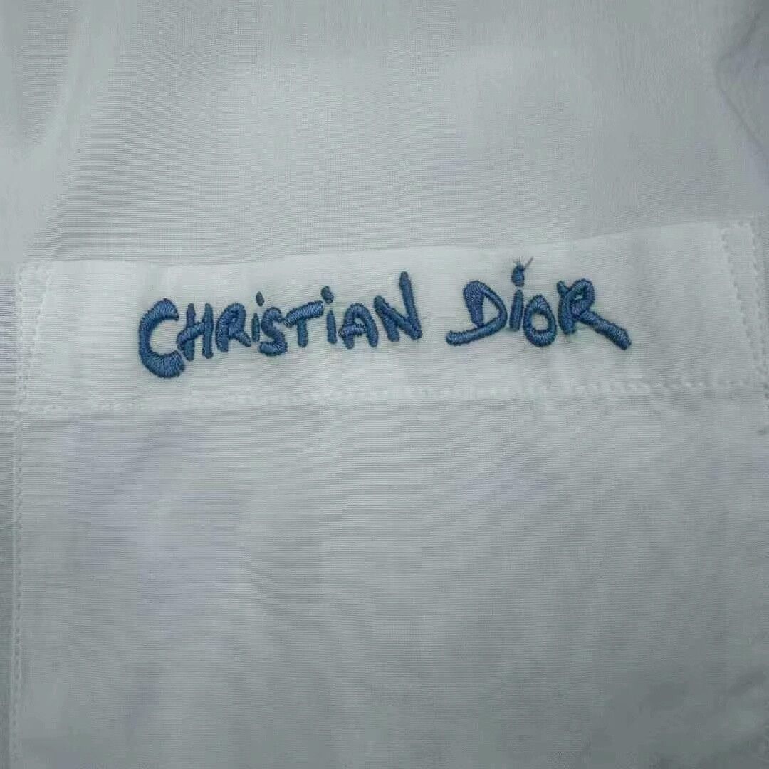 Dior Dior Embroidered Pocket Long Sleeve Shirt Size US L / EU 52-54 / 3 - 4 Thumbnail