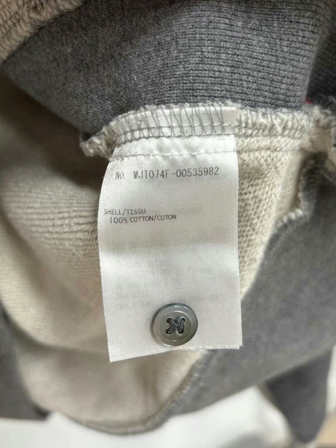 Thom Browne thom browne gray hoodie with stripes Size US S / EU 44-46 / 1 - 3 Thumbnail