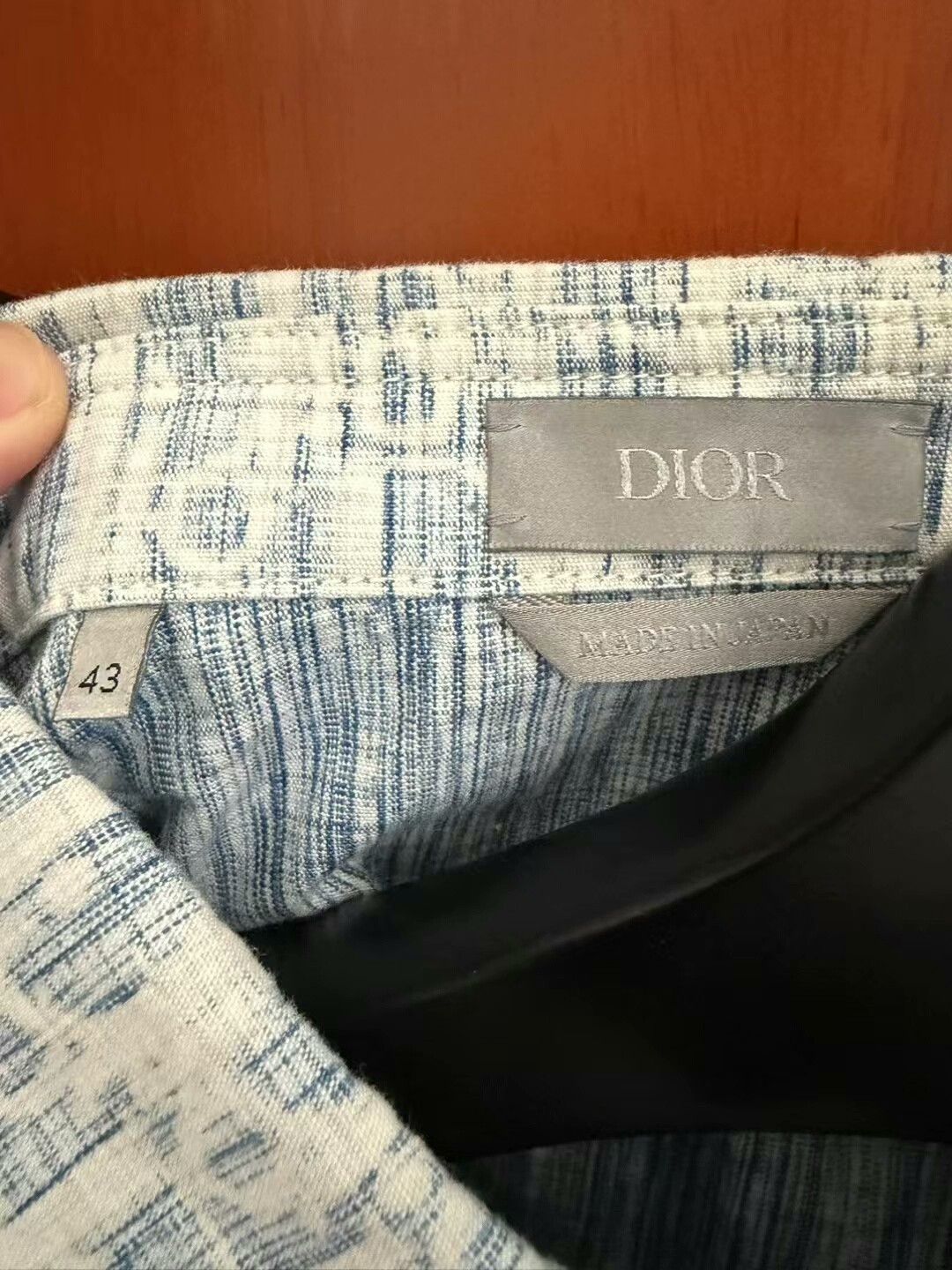 Dior dior blue and white logo denim shirt Size US M / EU 48-50 / 2 - 2 Thumbnail