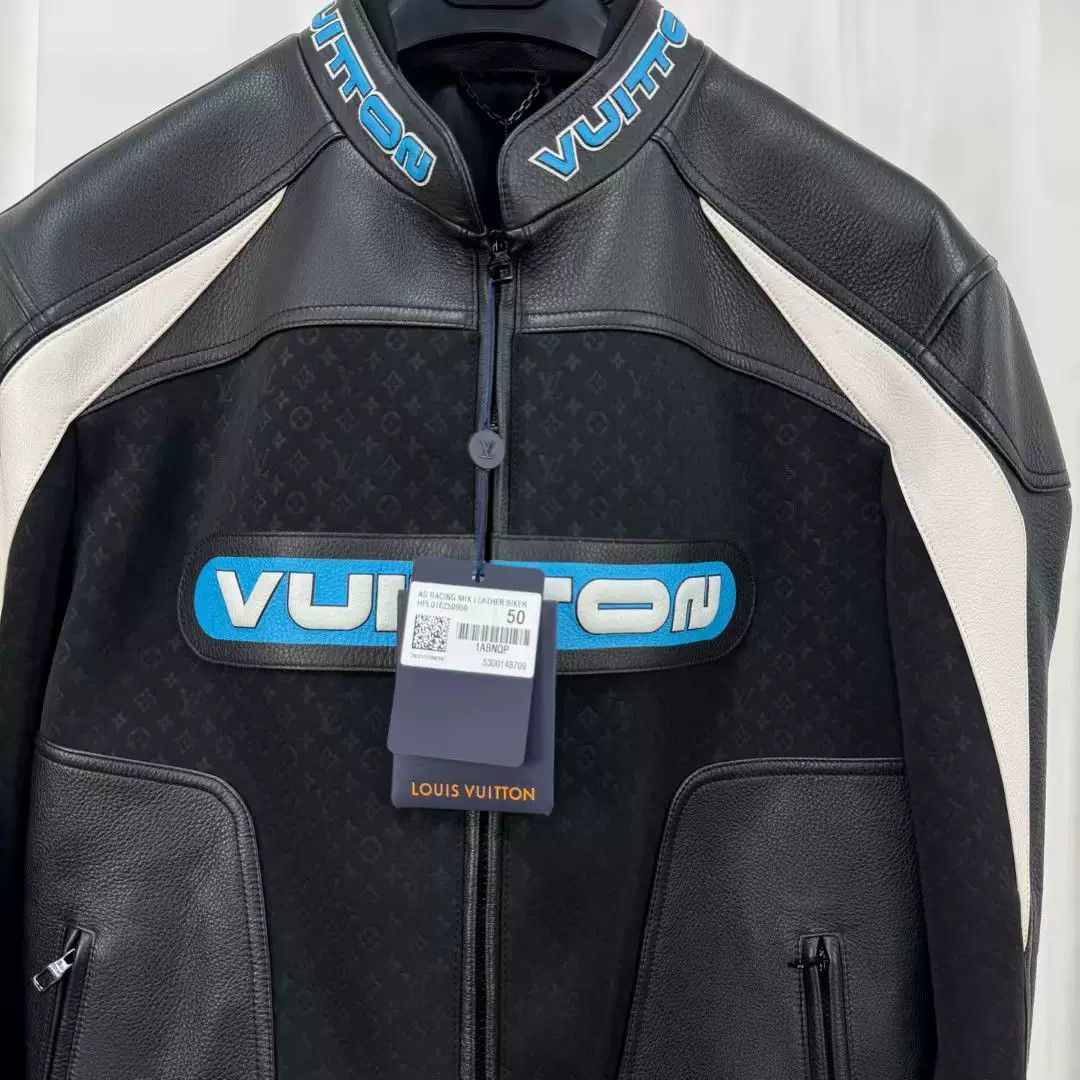 Louis Vuitton louis vuitton black leather biker jacket Size US L / EU 52-54 / 3 - 3 Thumbnail