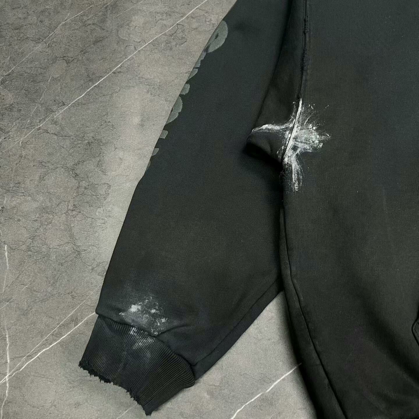 Balenciaga Balenciaga Ink Splatter Hooded Sweatshirt Size US M / EU 48-50 / 2 - 4 Thumbnail