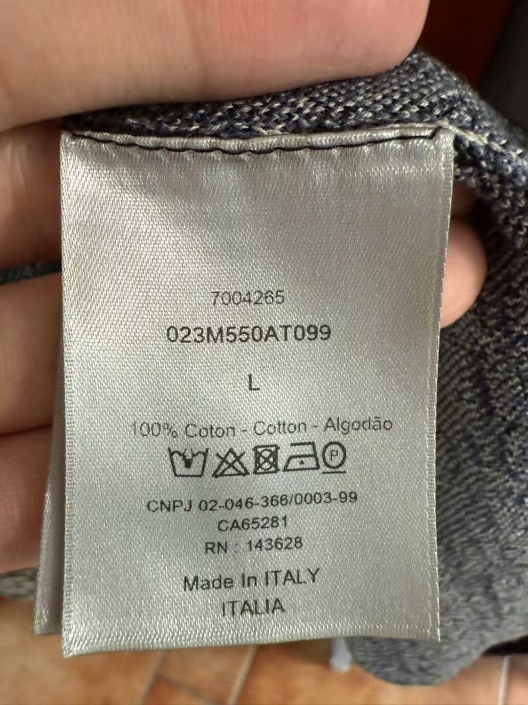 Dior dior logo print shirt with tag size L Size US L / EU 52-54 / 3 - 4 Thumbnail