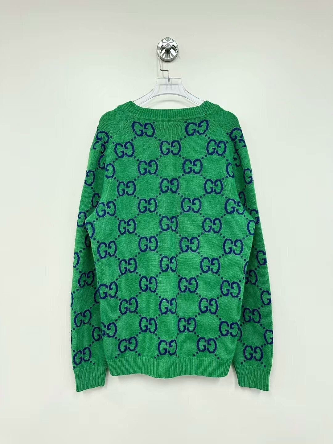 Gucci gucci green double g knit cardigan jacket Size S / US 4 / IT 40 - 2 Thumbnail