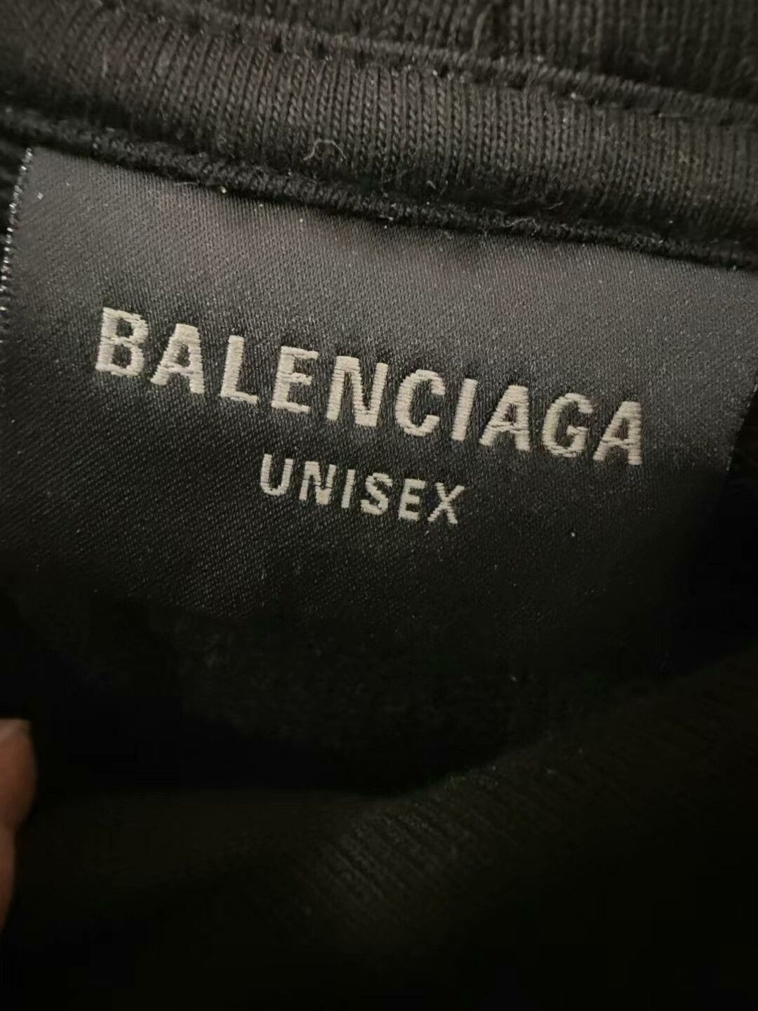 Balenciaga balenciaga reflective logo black sweatshirt Size US S / EU 44-46 / 1 - 2 Thumbnail