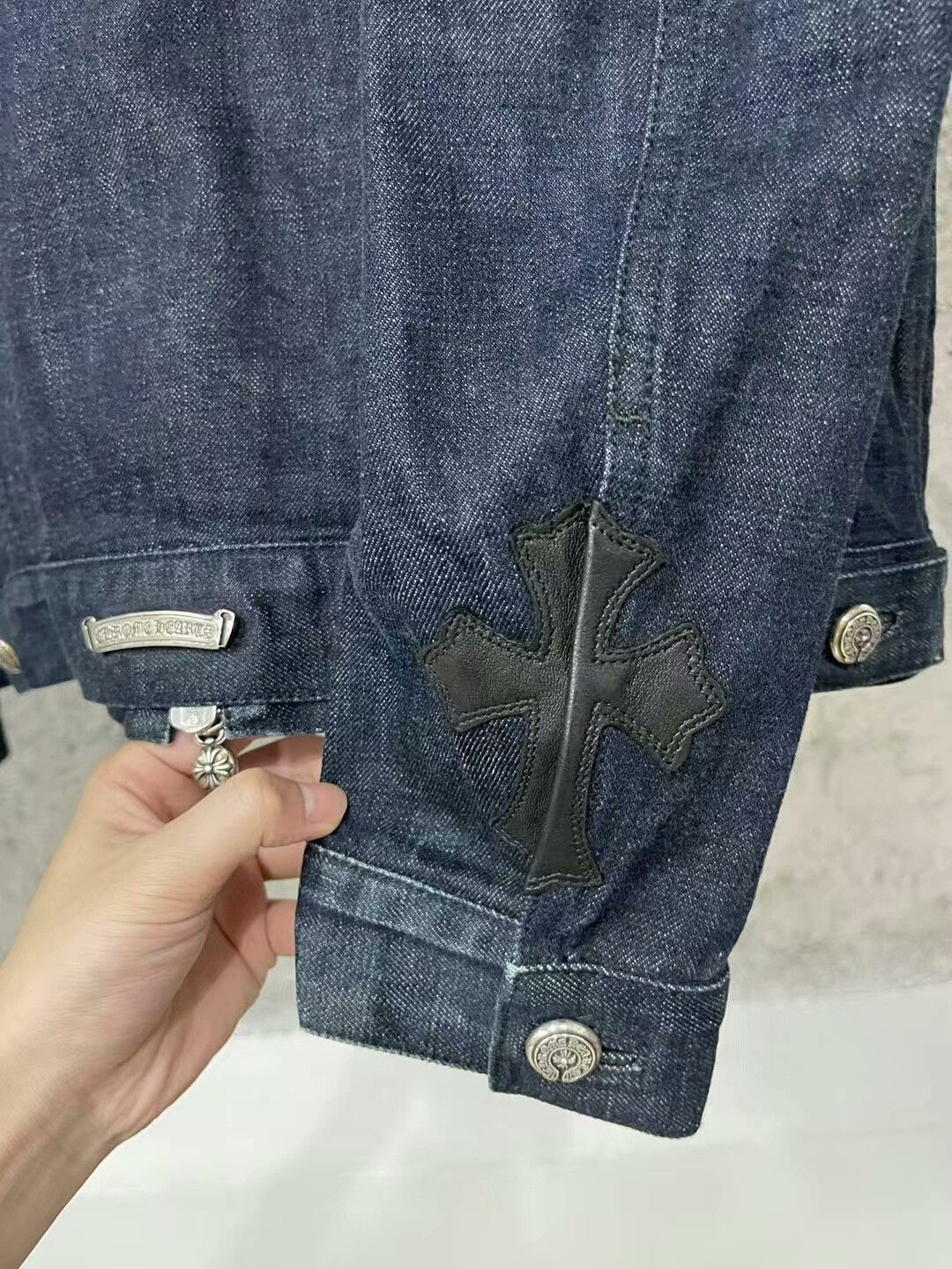 Chrome Hearts chrome hearts flame detail denim jacket Size US L / EU 52-54 / 3 - 3 Thumbnail