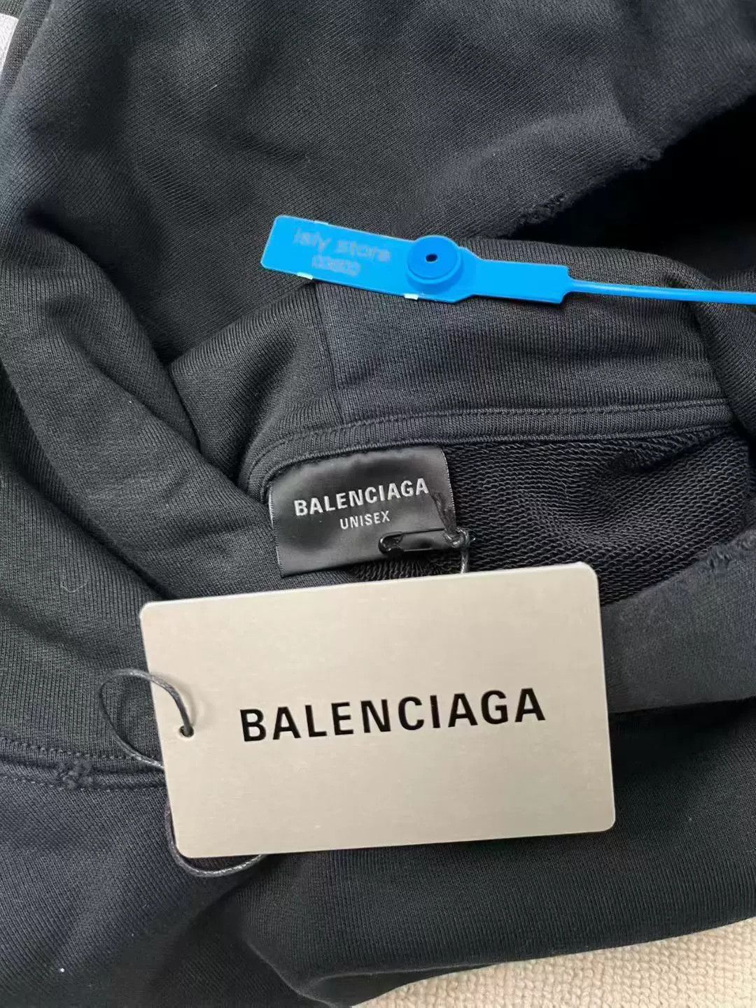 Balenciaga balenciaga logo hoodie in black color Size XXS / US 00 / IT 34 - 4 Thumbnail