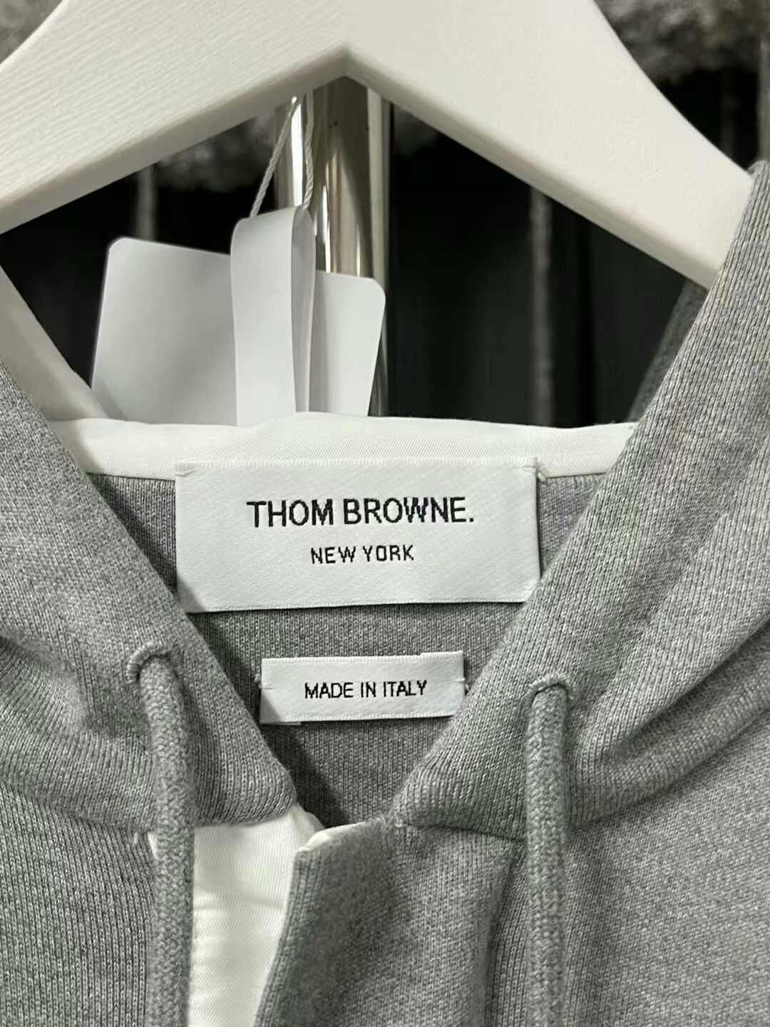 Thom Browne thom browne gray hoodie with logo Size US M / EU 48-50 / 2 - 3 Thumbnail