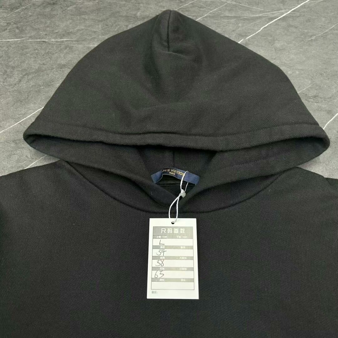 Louis Vuitton louis vuitton black hoodie size L Size US L / EU 52-54 / 3 - 3 Thumbnail