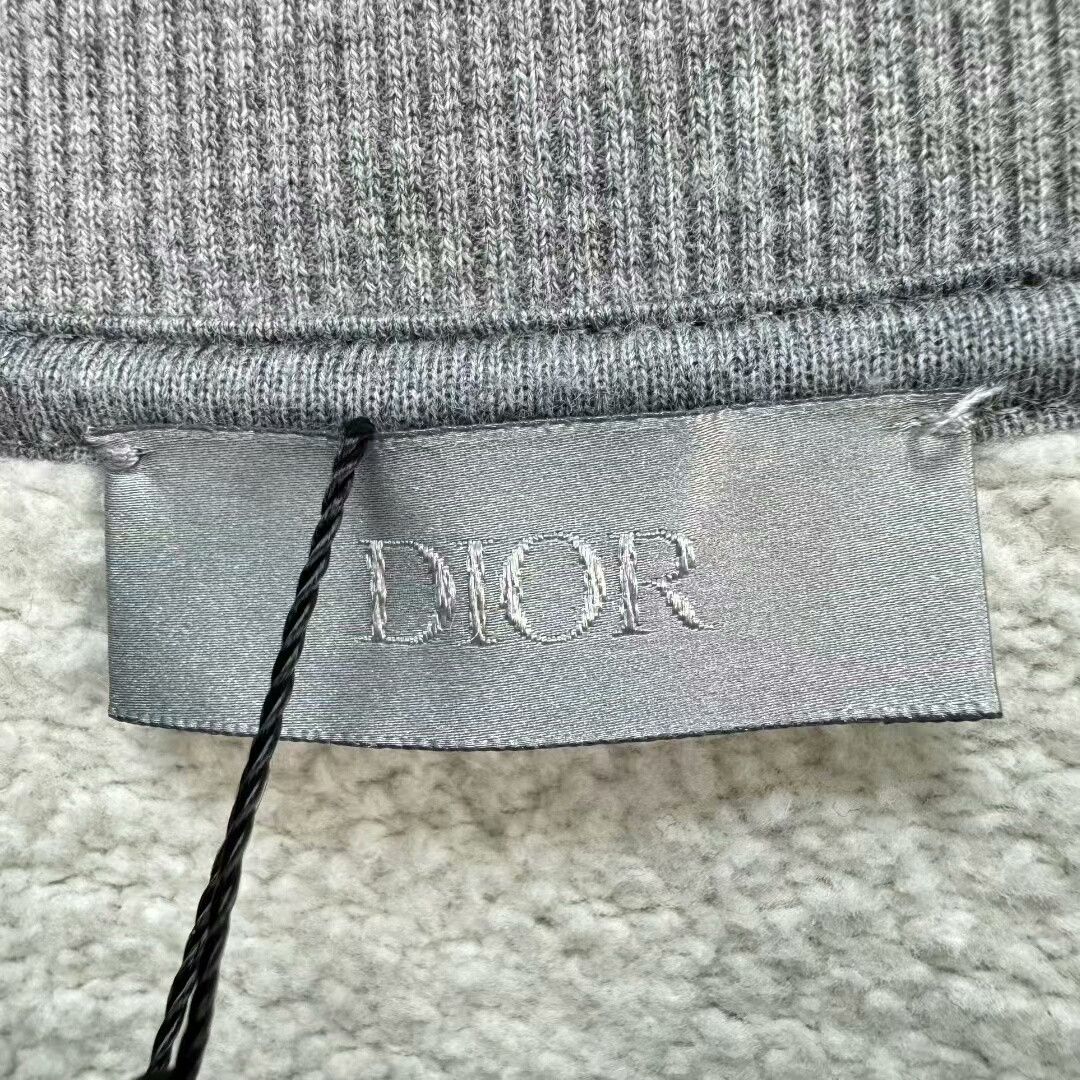 Dior dior gray embroidered sweatshirt size l Size US L / EU 52-54 / 3 - 4 Thumbnail