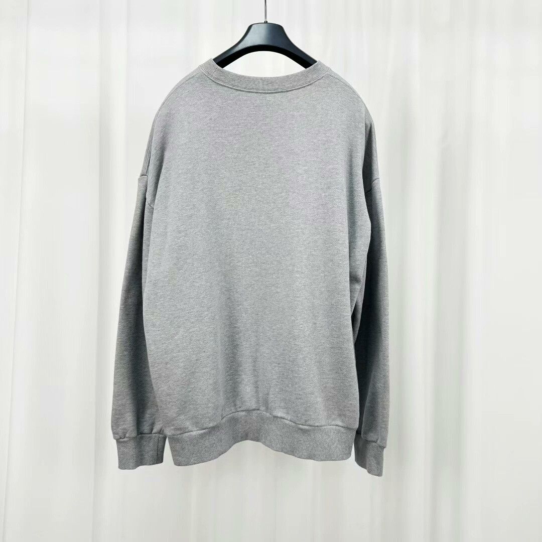 Dior dior gray embroidered sweatshirt size l Size US L / EU 52-54 / 3 - 2 Thumbnail