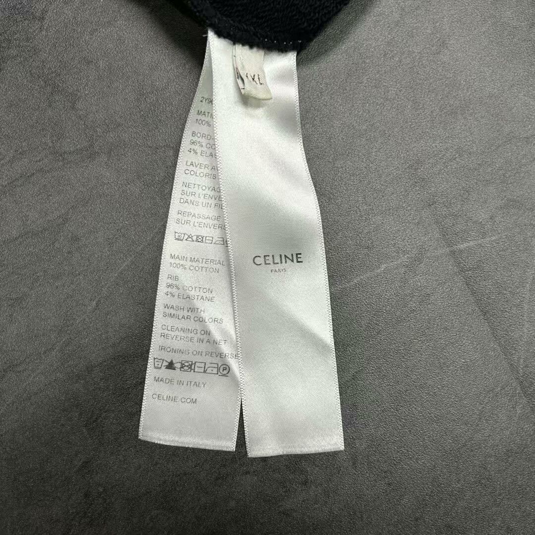 Celine celine rhinestone logo pullover sweatshirt Size XXL / US 16-18 / IT 52-54 - 5 Thumbnail