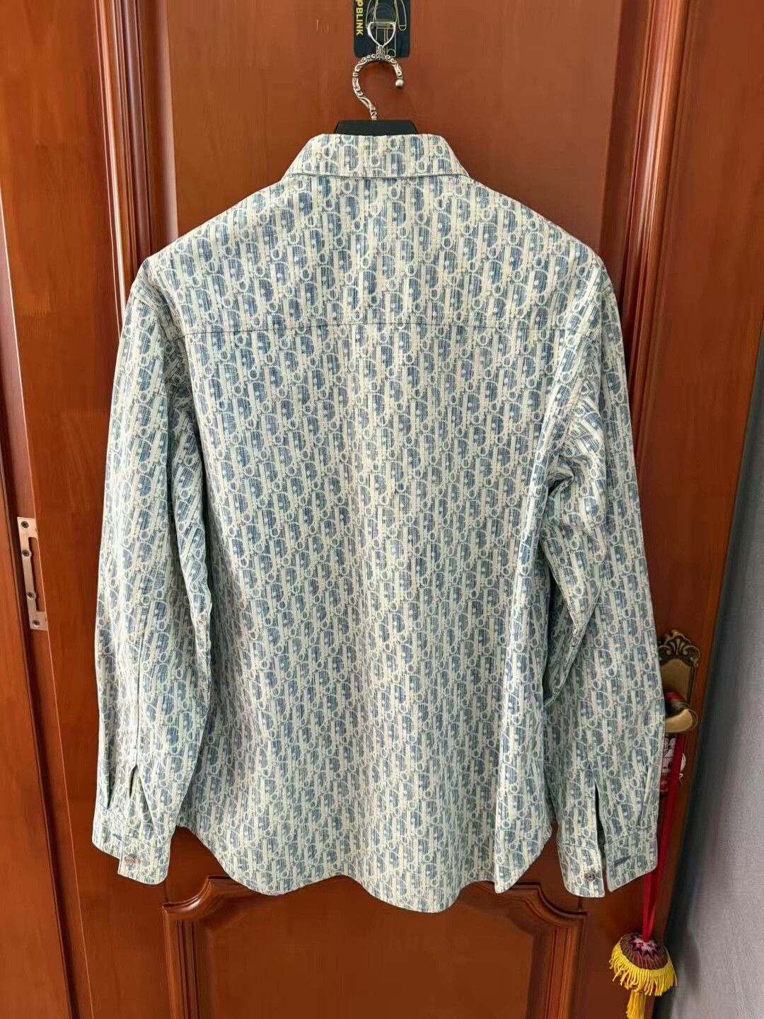 Dior dior blue and white logo denim shirt Size US L / EU 52-54 / 3 - 3 Thumbnail