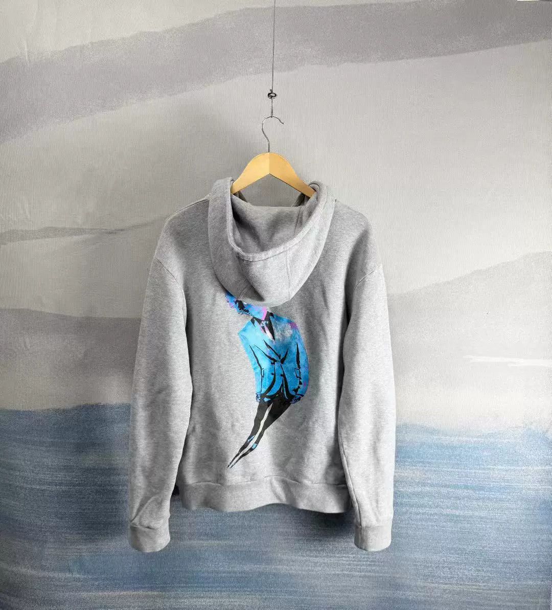 Louis Vuitton gray louis vuitton graphic hoodie large Size US L / EU 52-54 / 3 - 3 Thumbnail