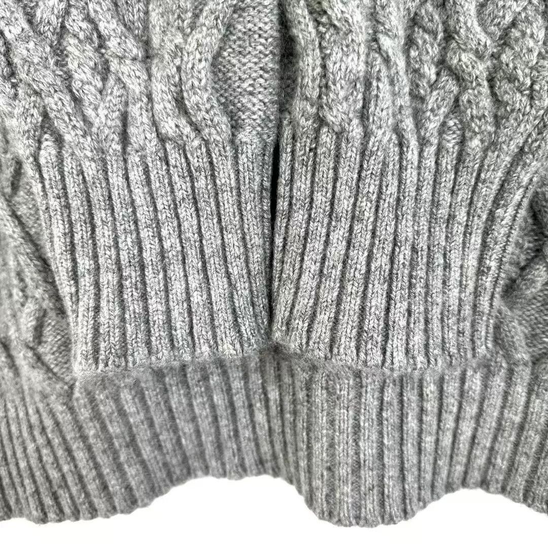 Dior gray cashmere embroidered CD logo sweater Size US L / EU 52-54 / 3 - 4 Thumbnail