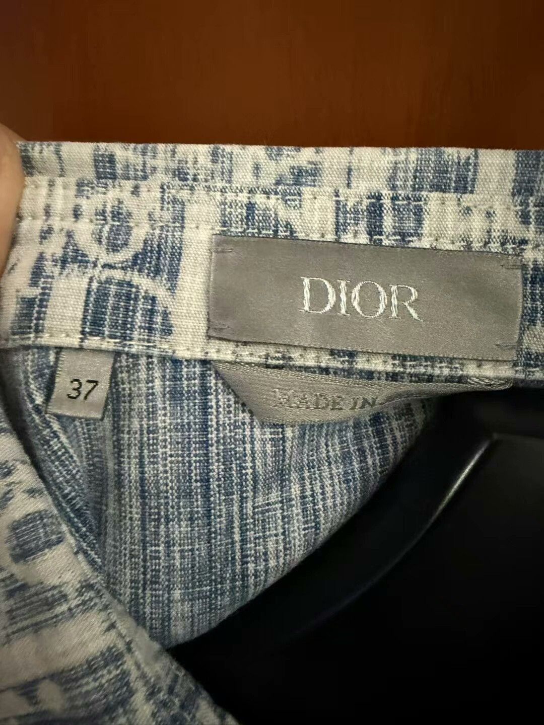 Dior dior blue and white logo denim shirt Size US M / EU 48-50 / 2 - 2 Thumbnail