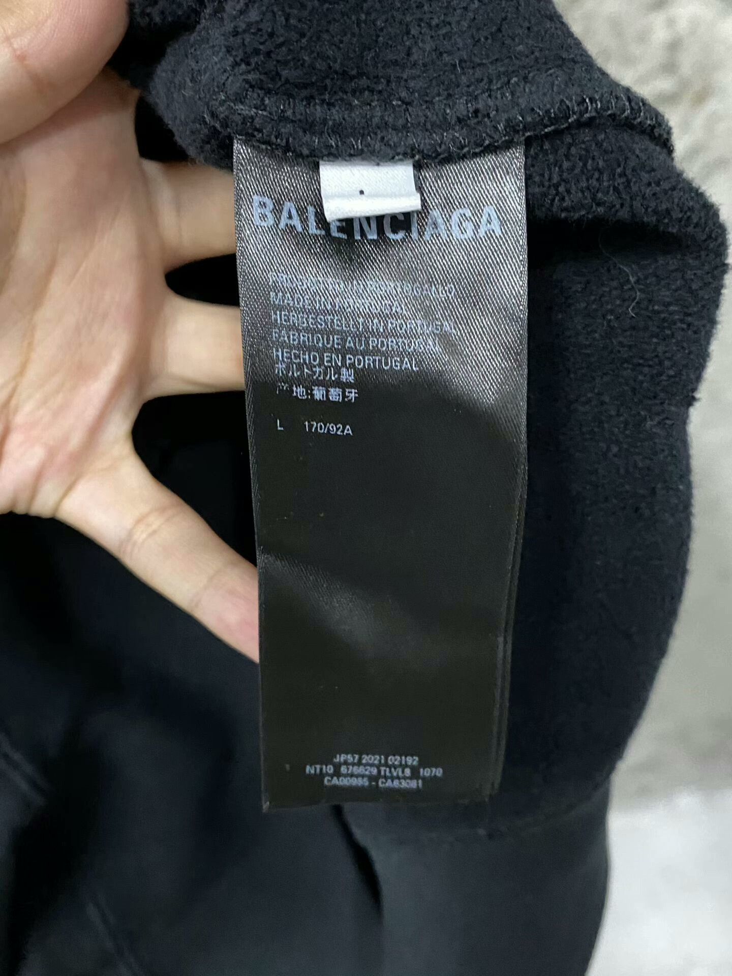 Balenciaga balenciaga paris sweatshirt in black Size US L / EU 52-54 / 3 - 4 Thumbnail