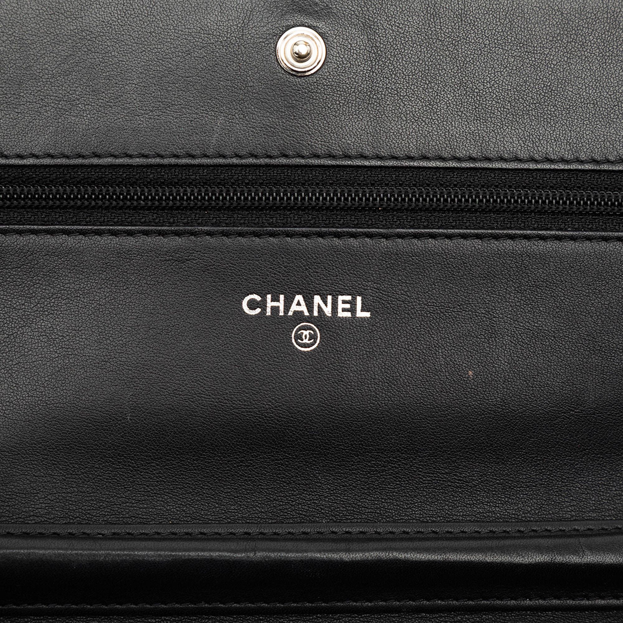 Chanel Chanel CC Embossed Patent Camellia Wallet On Chain Size ONE SIZE - 5 Thumbnail