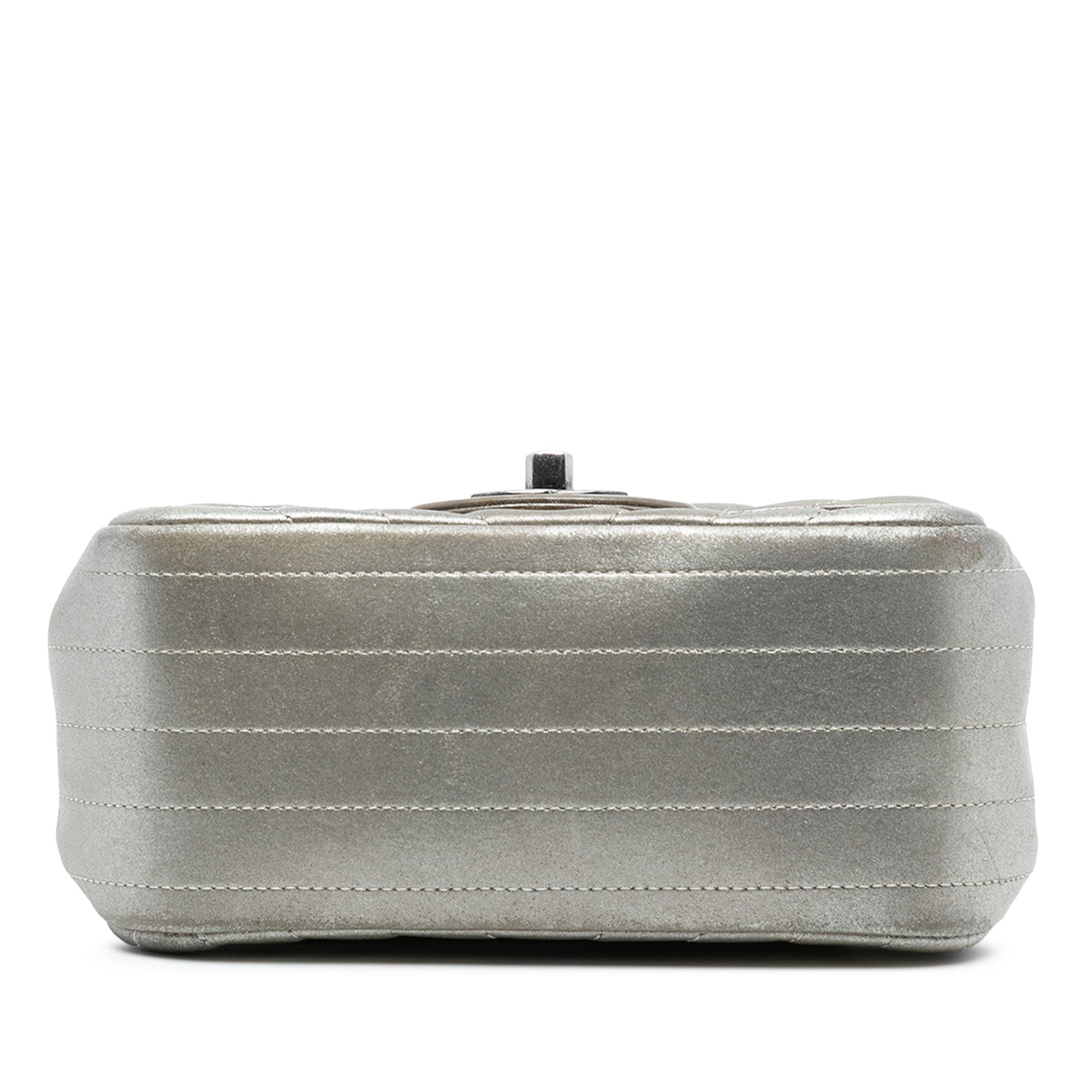 Chanel Chanel Mini Square Classic Chevron Iridescent Lambskin Single Flap Size ONE SIZE - 3 Thumbnail