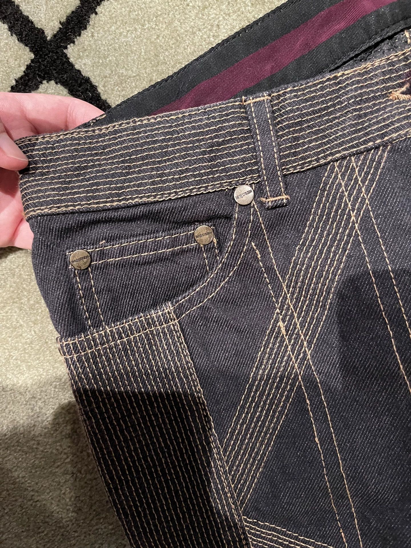 Alexander McQueen alexander mcqueen embroidered jeans size 40 Size 40" / US 18 - 4 Thumbnail