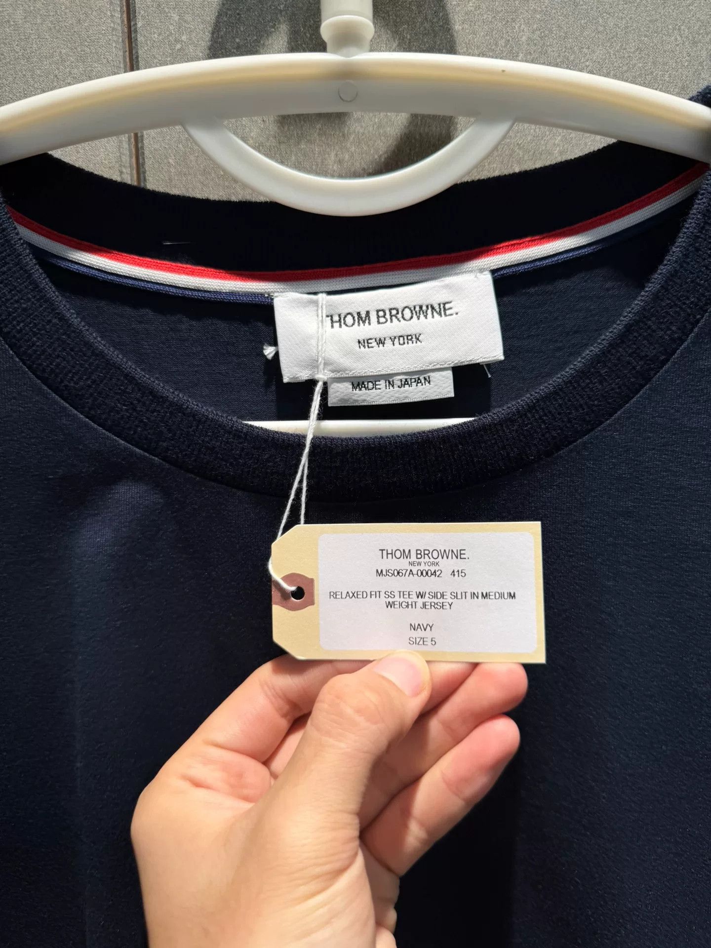 Thom Browne thom browne blue fitted knit t-shirt Size US XXL / EU 58 / 5 - 3 Thumbnail