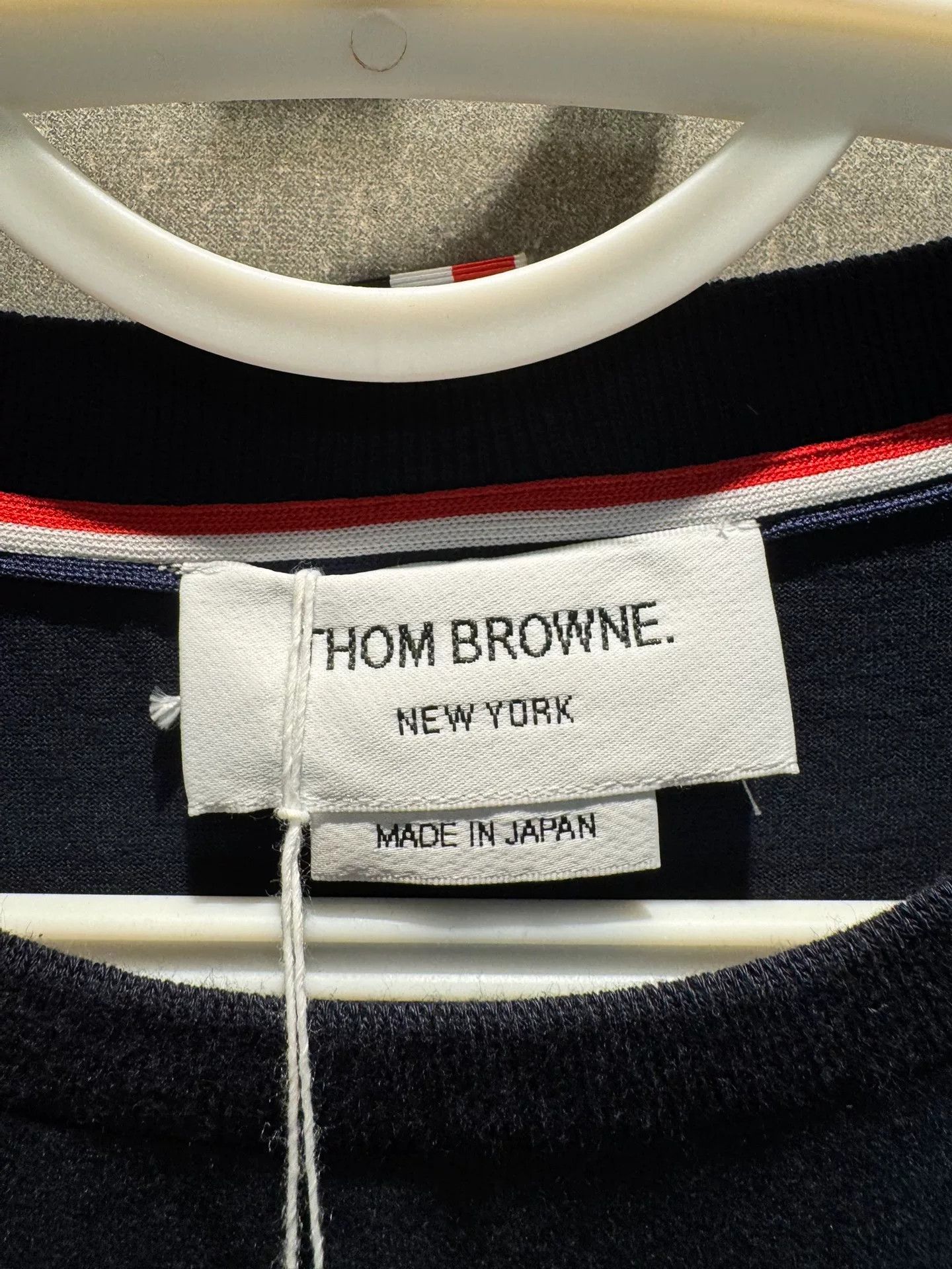Thom Browne thom browne blue fitted knit t-shirt Size US XXL / EU 58 / 5 - 4 Thumbnail