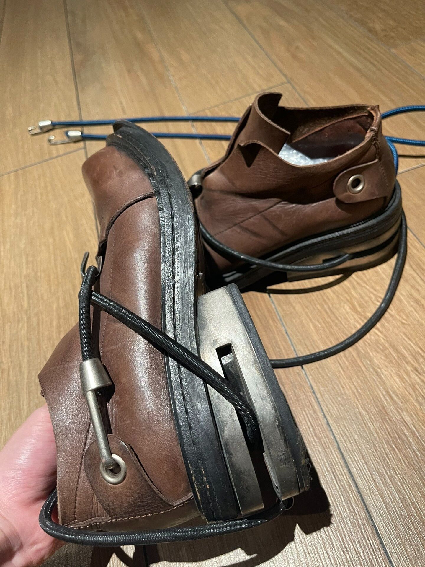 Dirk Bikkembergs rare dirk bikkembergs wire boots brown Size US 9 / EU 42 - 3 Thumbnail